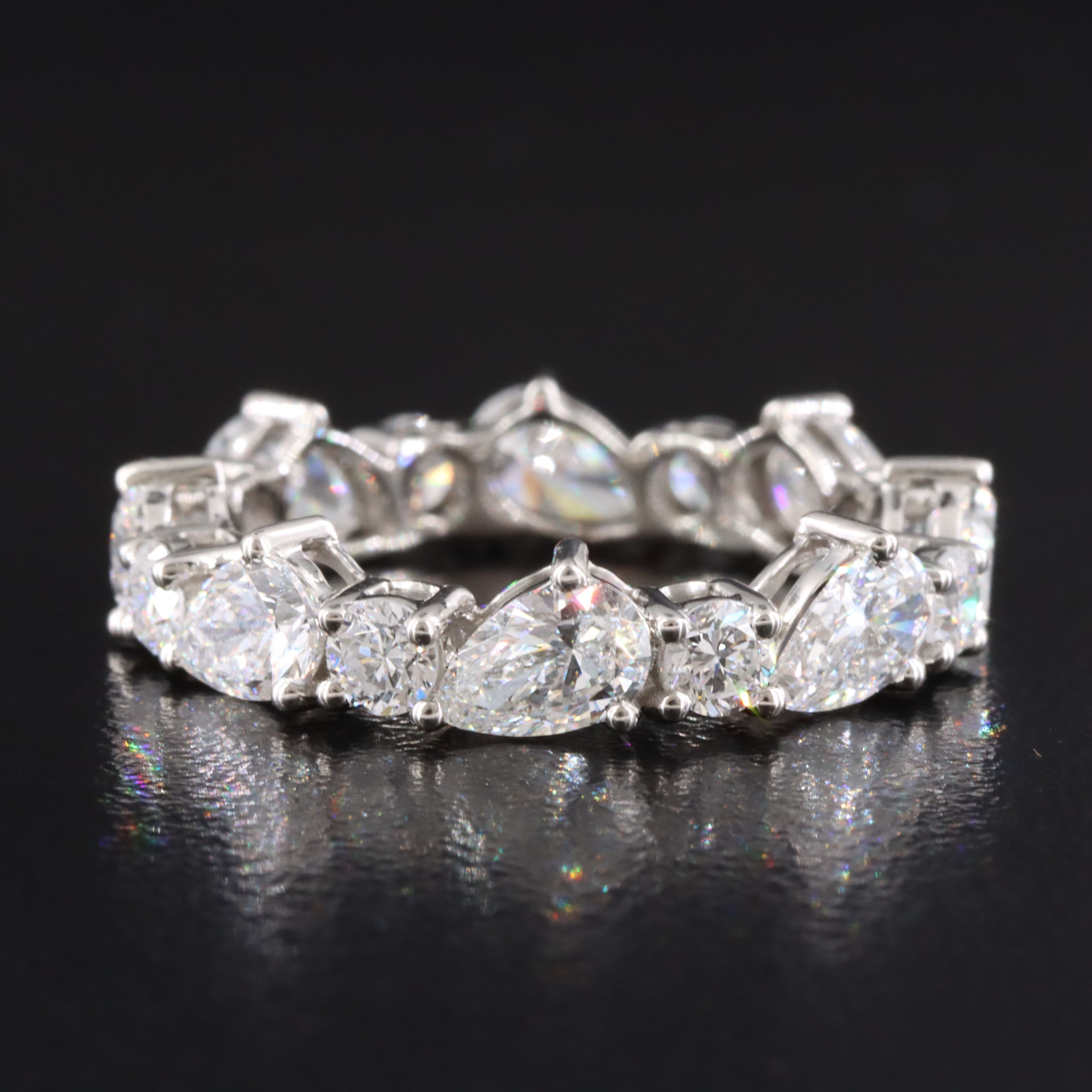 Platinum 3.35 CTW Lab Grown Diamond Eternity Band