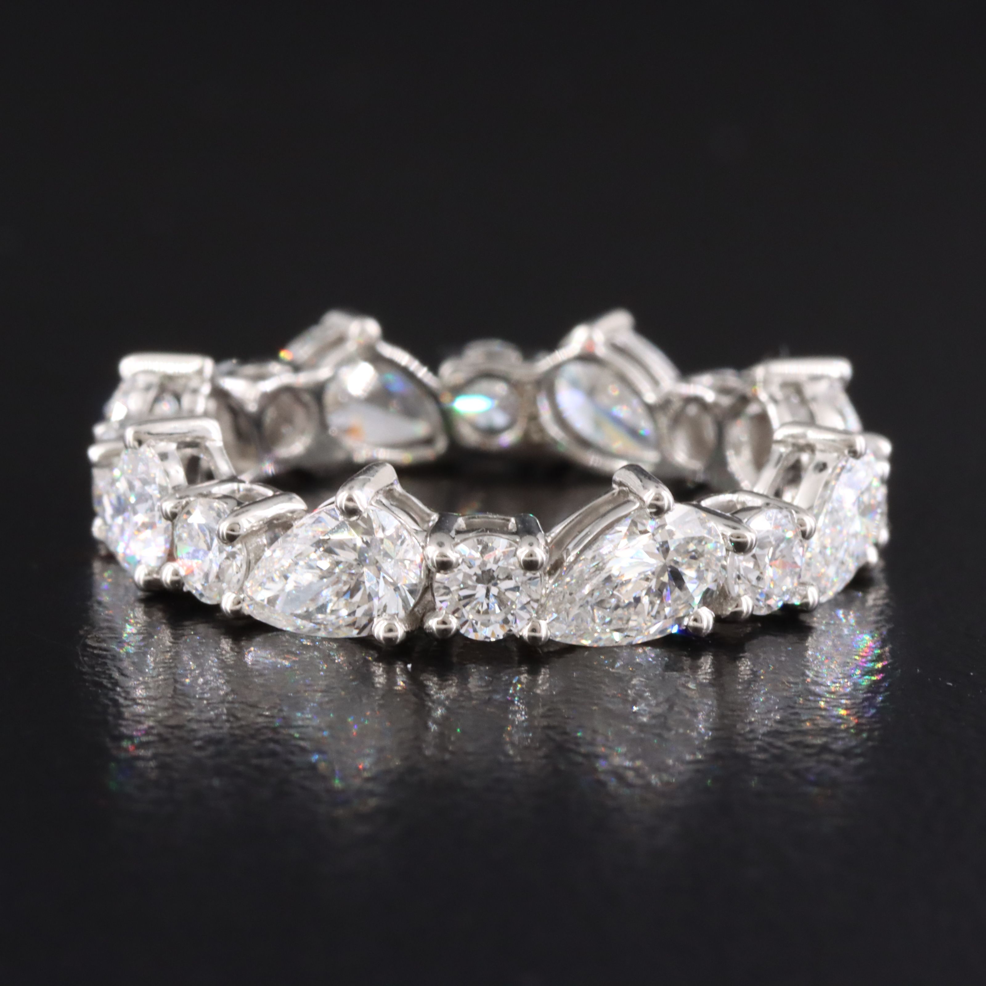 Platinum 3.35 CTW Lab Grown Diamond Eternity Band