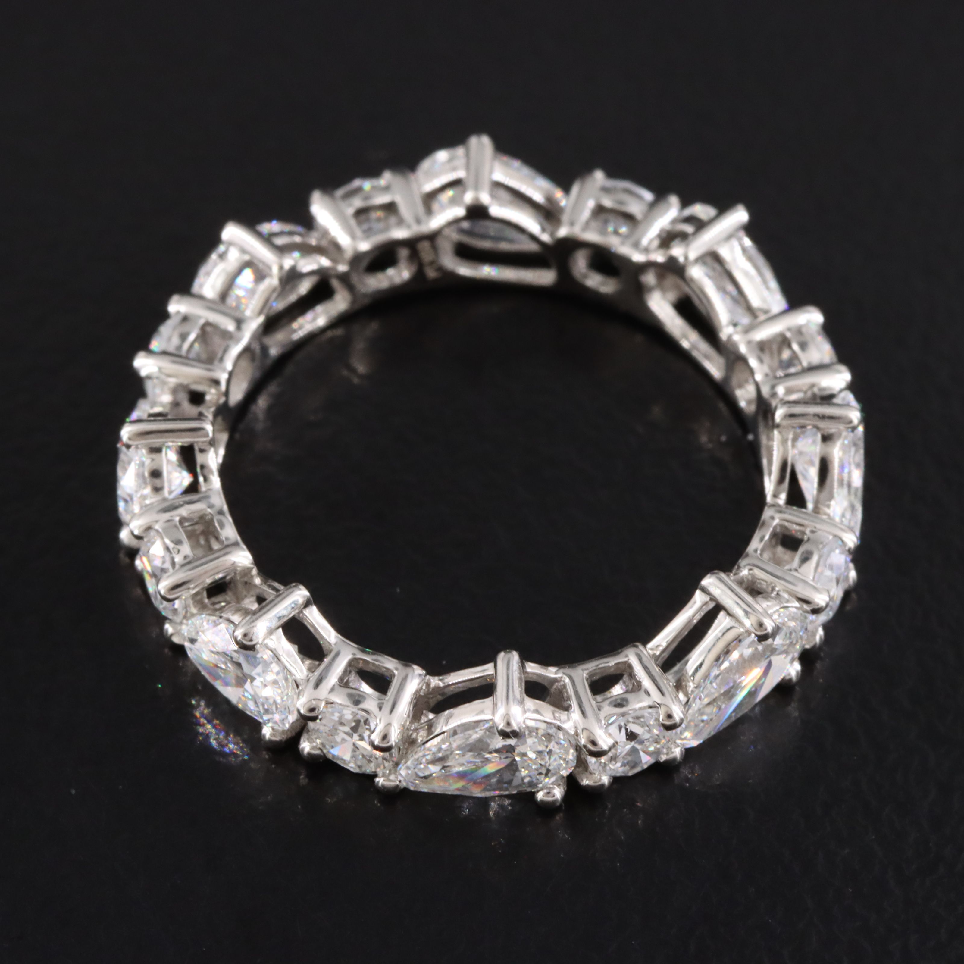Platinum 3.35 CTW Lab Grown Diamond Eternity Band