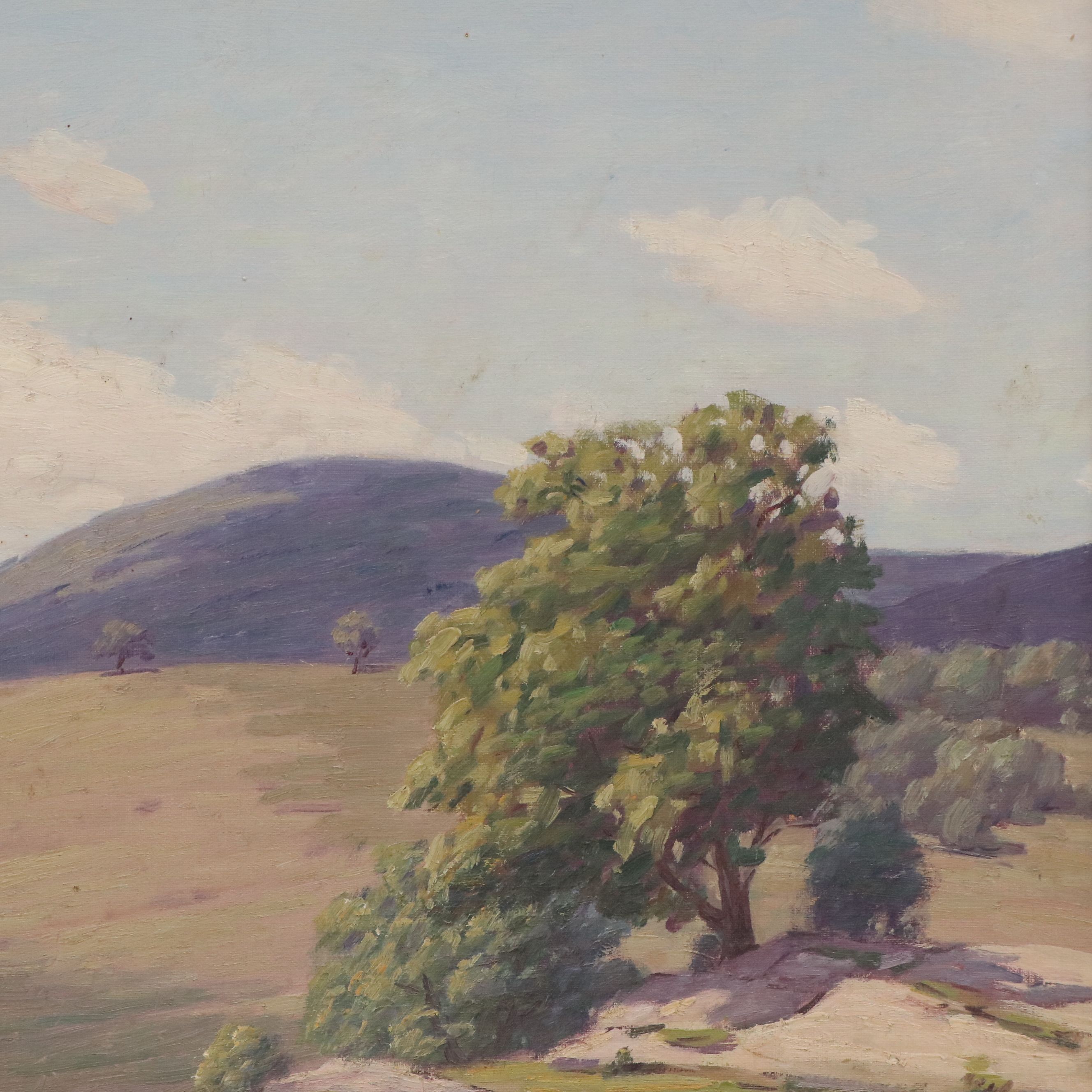 Andrew T. Schwartz Desert Landscape Oil Painting