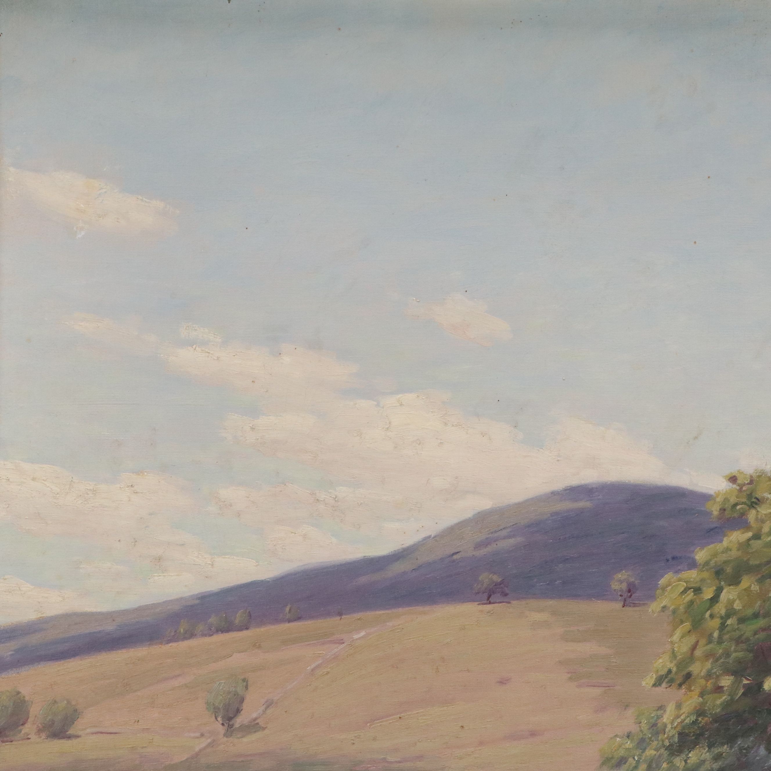 Andrew T. Schwartz Desert Landscape Oil Painting