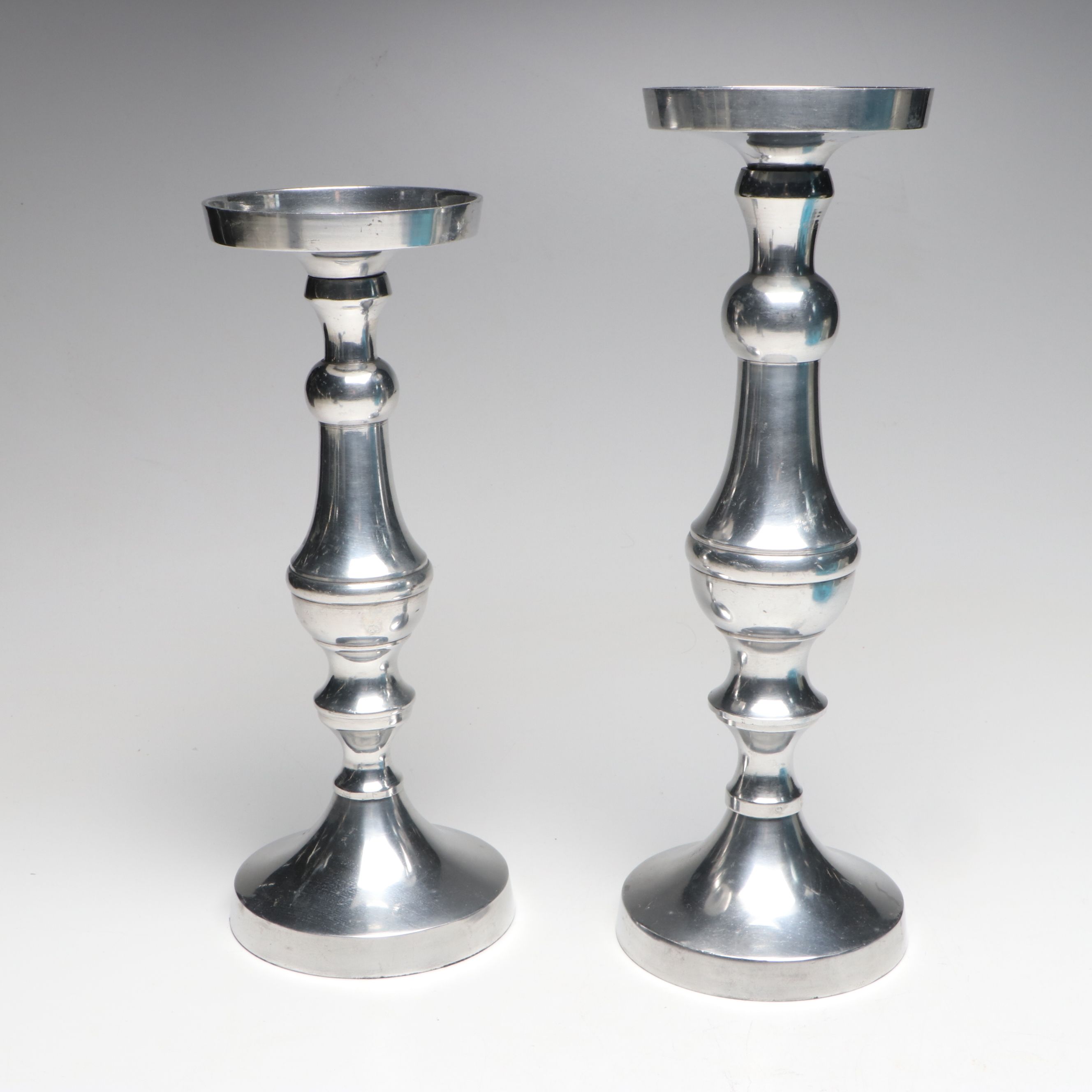 Glass Jug Vases with Ceramic Jars and Metal Candle Holders