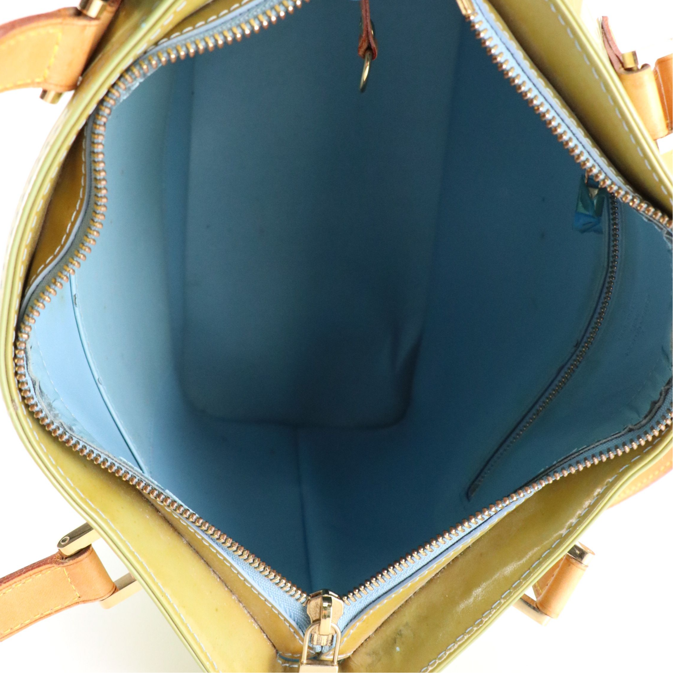 Louis Vuitton Houston Zip Tote Bag in Green Monogram Vernis and Leather