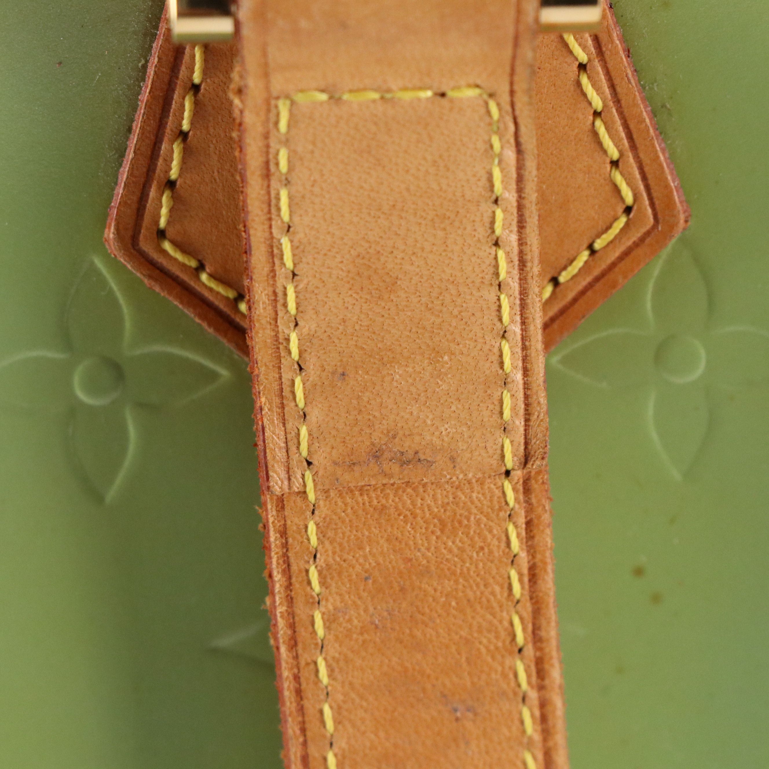 Louis Vuitton Houston Zip Tote Bag in Green Monogram Vernis and Leather