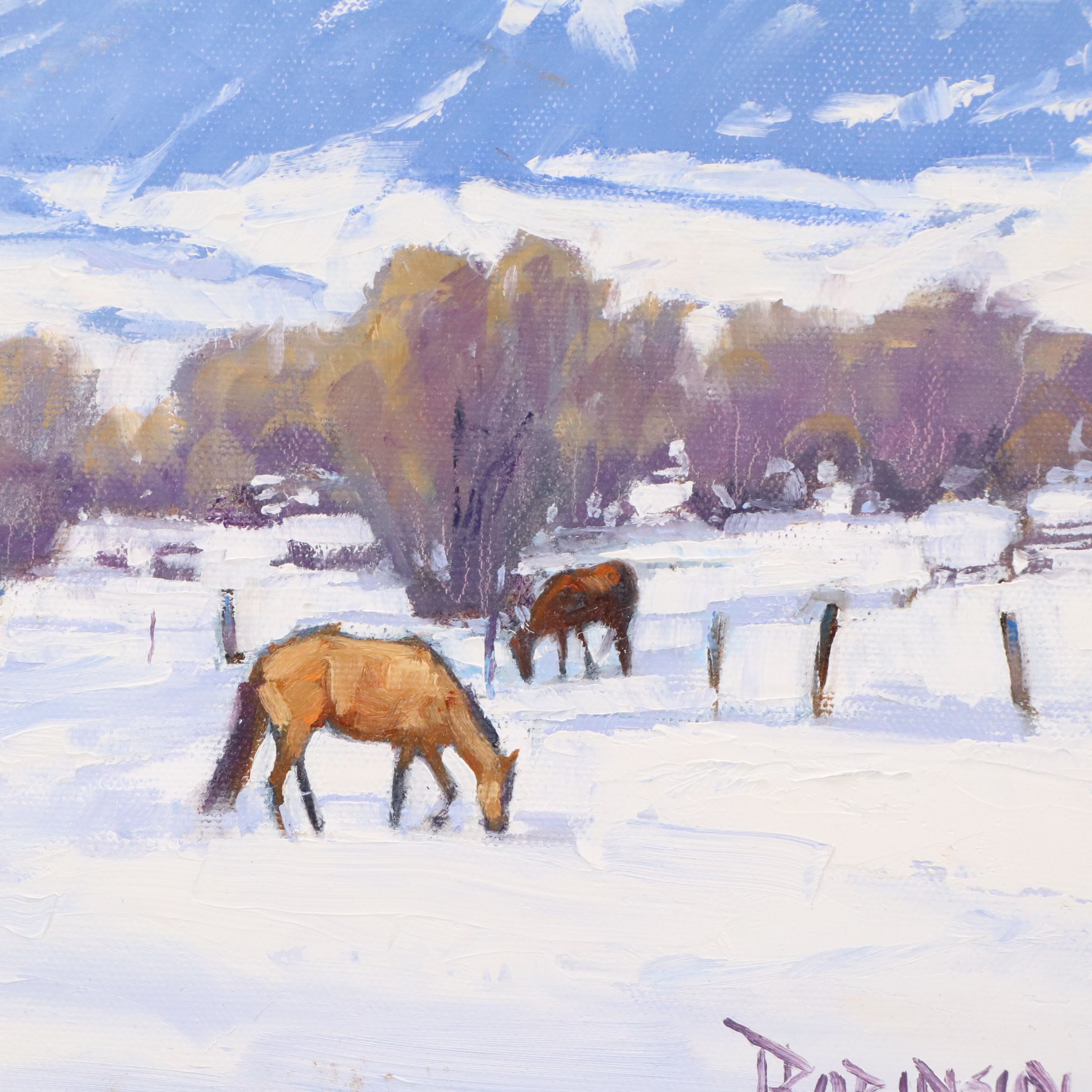 Jenny Robinson Oil Painting "Snowscrapers"