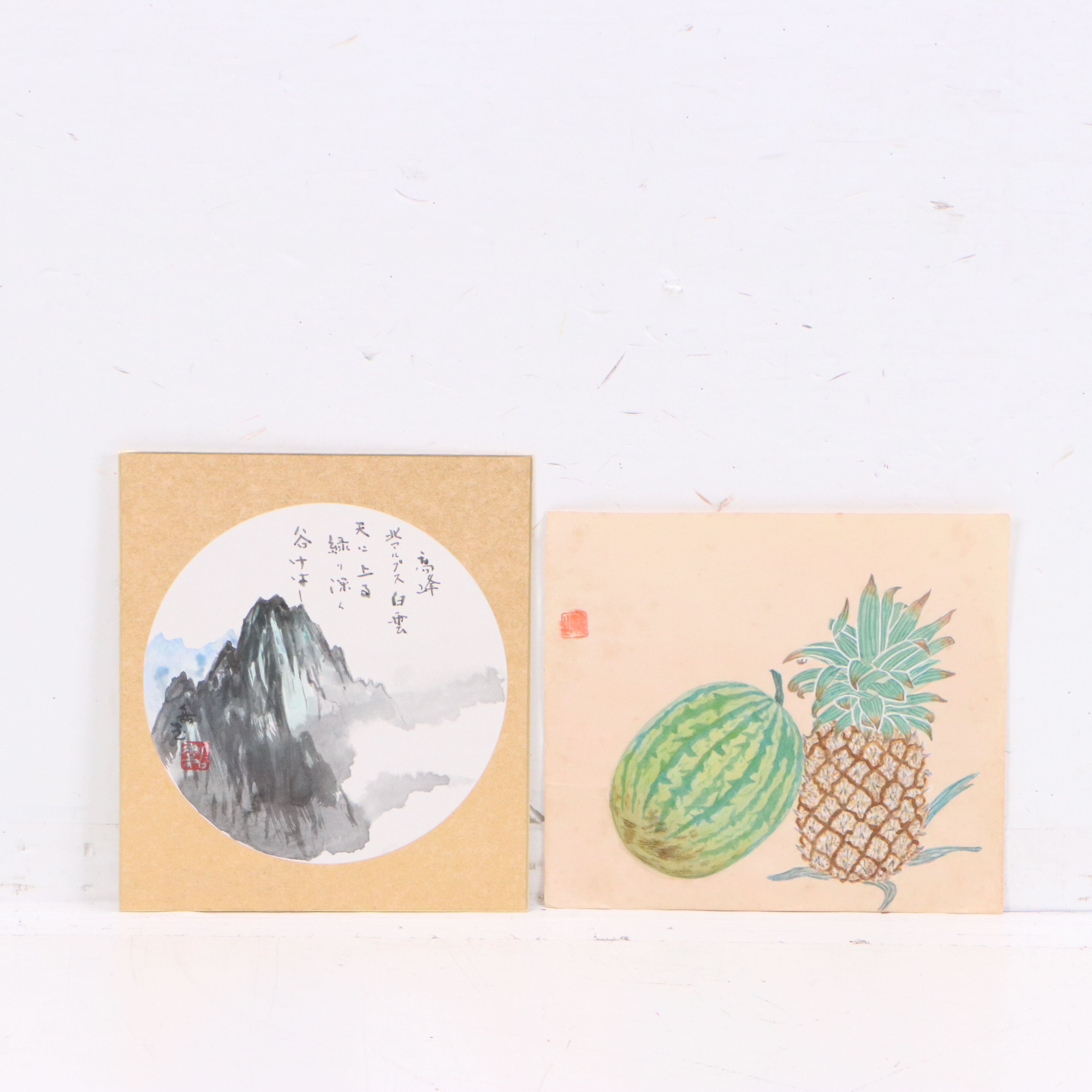 Collection of Japanese School Gouache and Watercolor Paintings, 20th to 21st C.