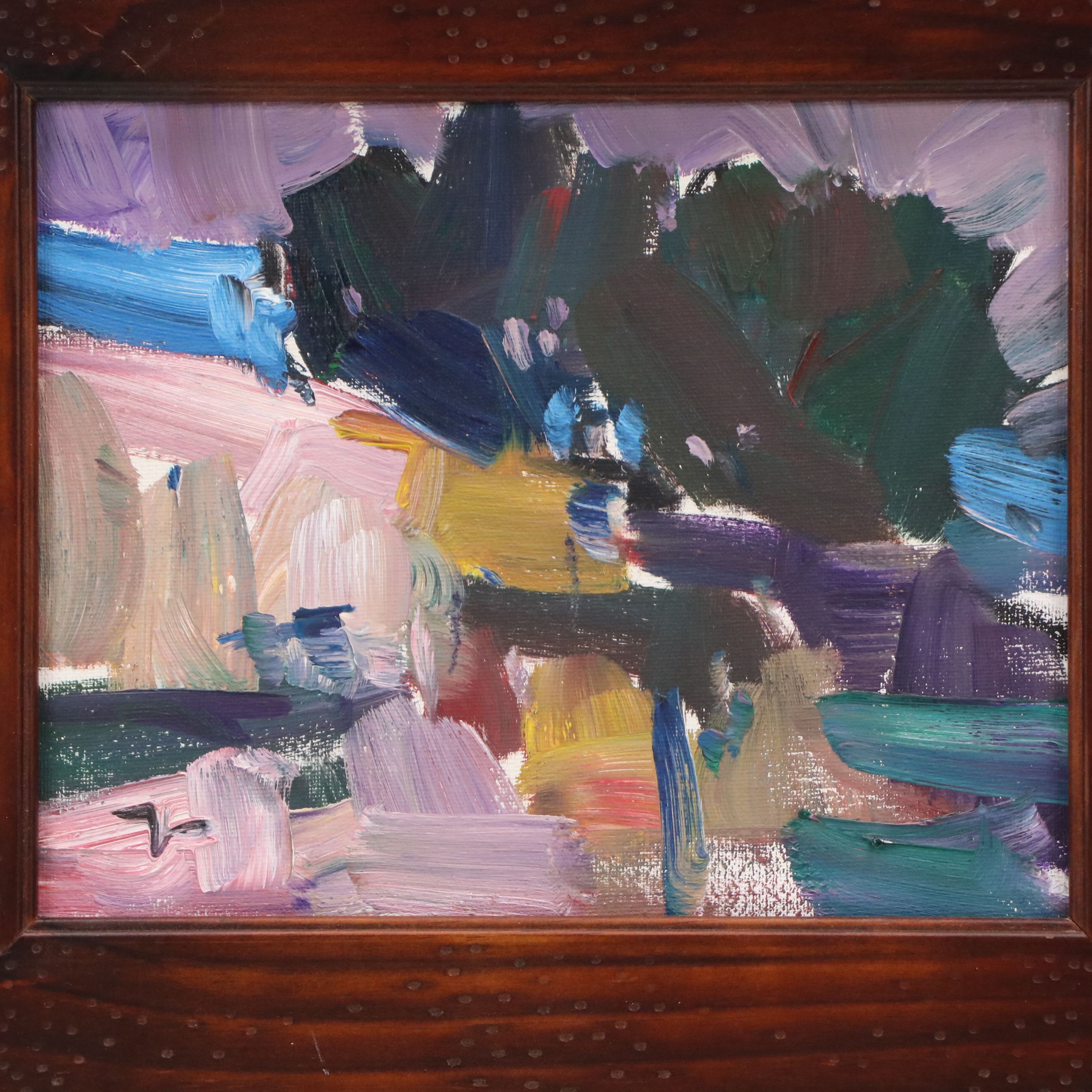 Jose Trujillo Oil Painting "Purple Sunset," 2019