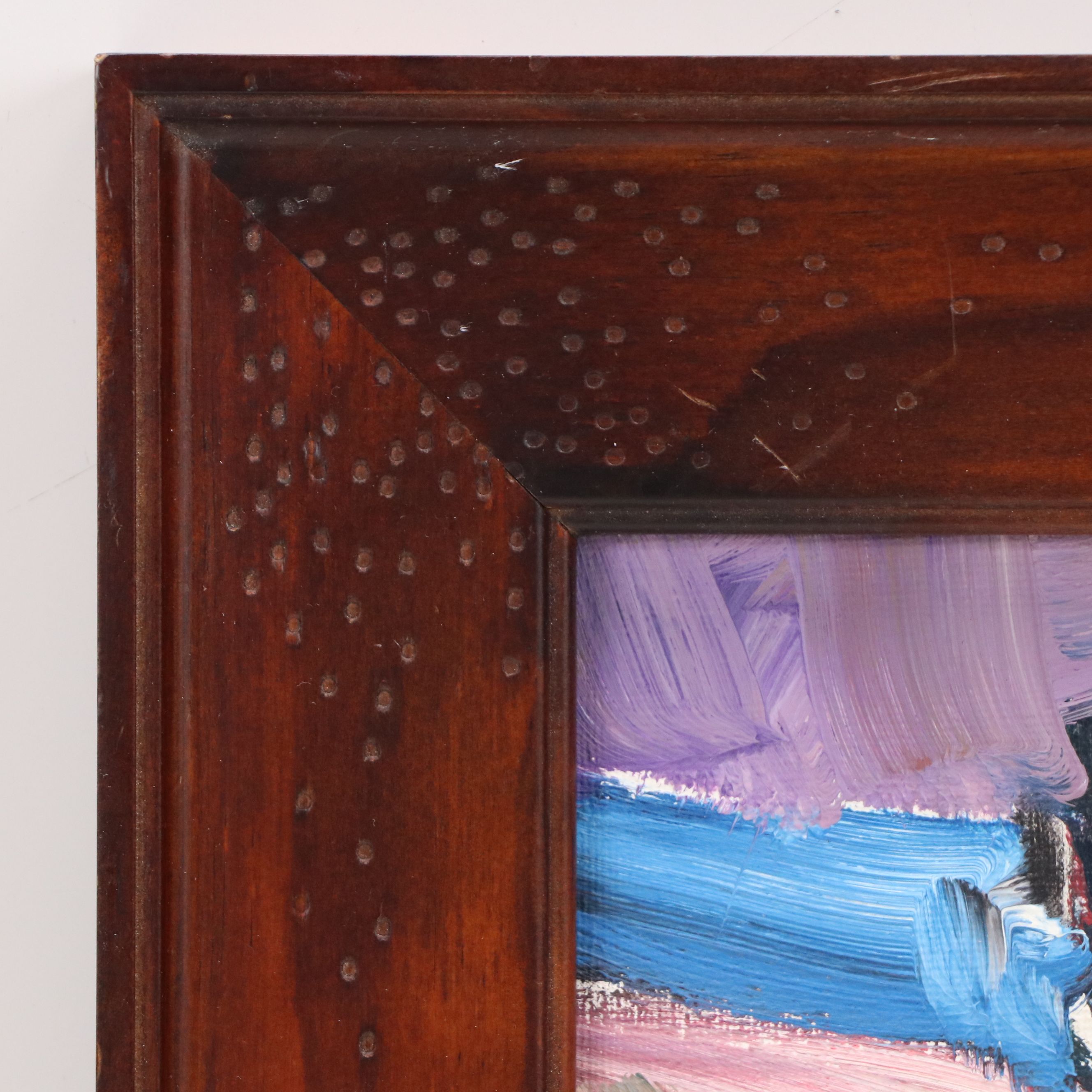 Jose Trujillo Oil Painting "Purple Sunset," 2019