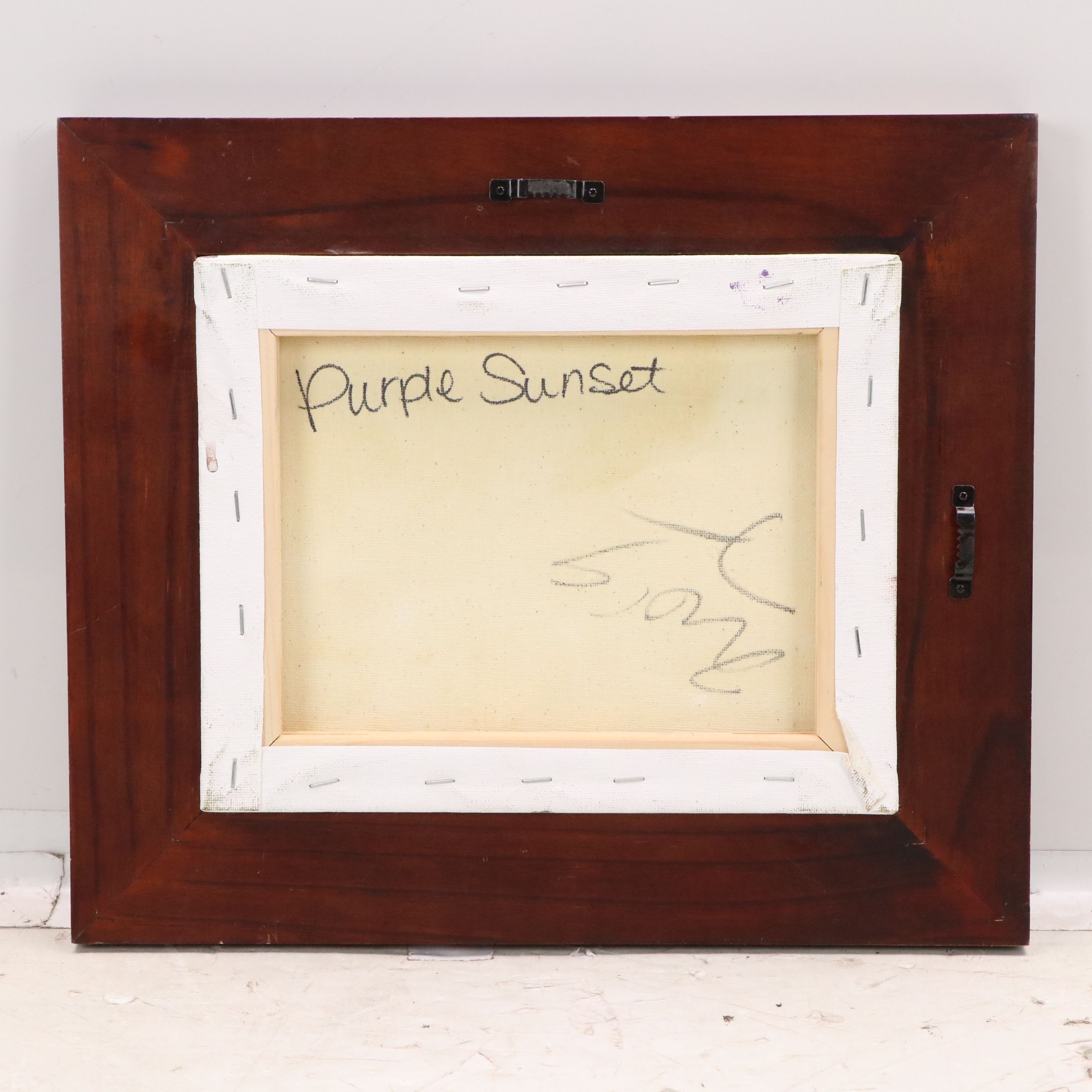 Jose Trujillo Oil Painting "Purple Sunset," 2019