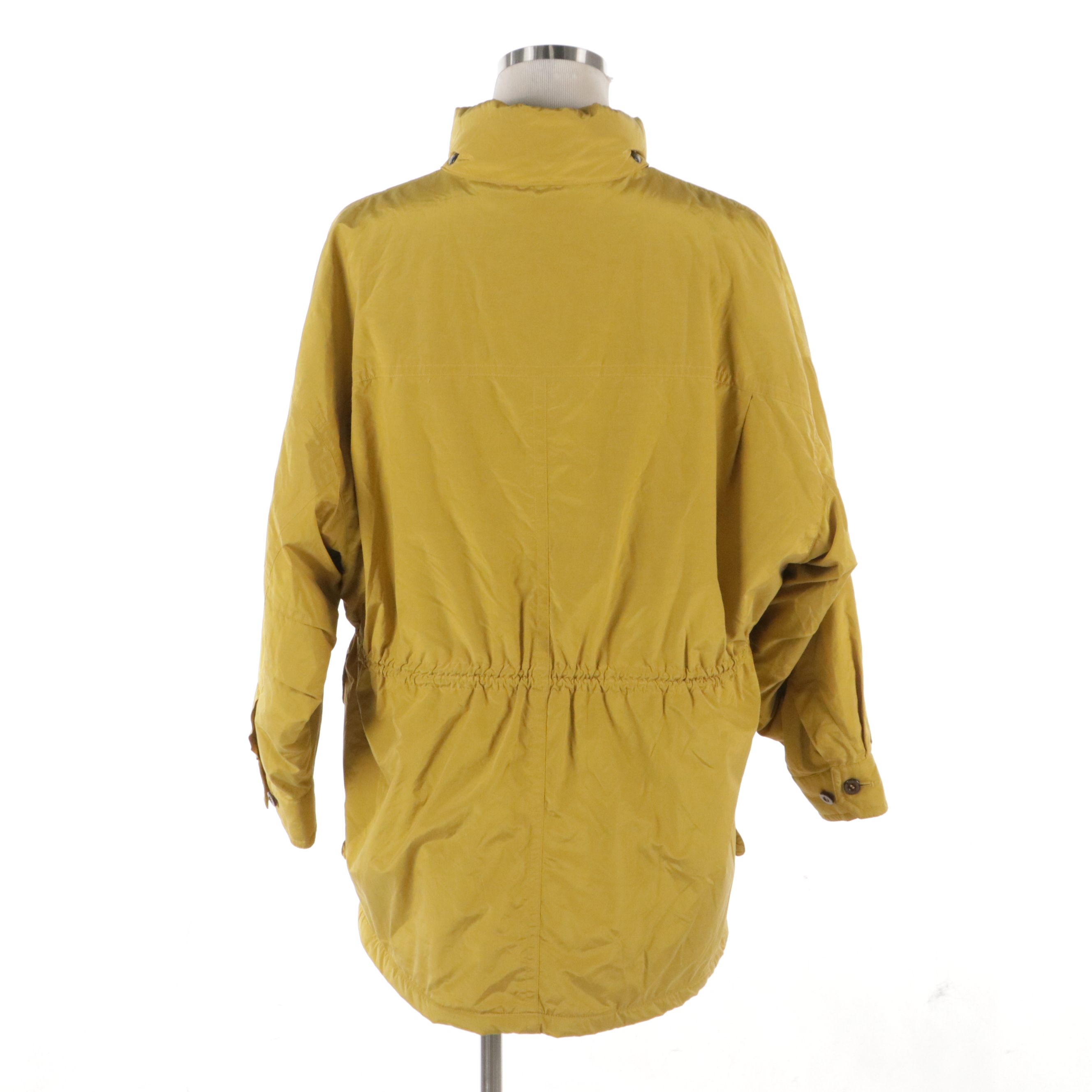 Men's Burberrys Polyester Zipper and Button-Front Down Coat with Wool Lining