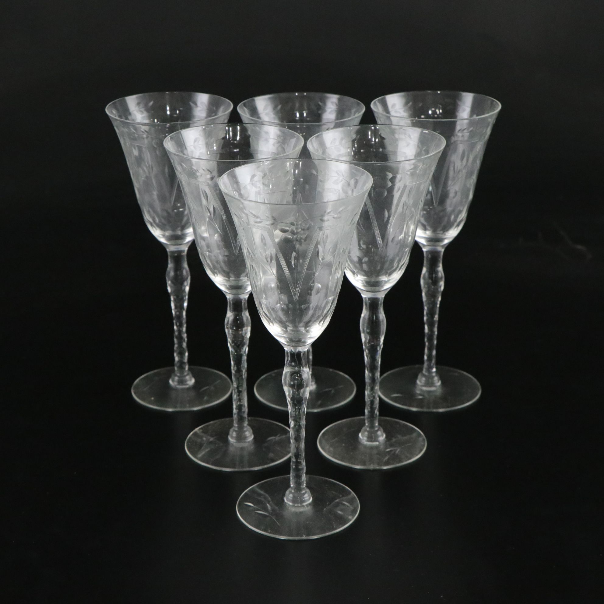 Optic Crystal Cordial, Wine, Juice and Champagne Glass Collection