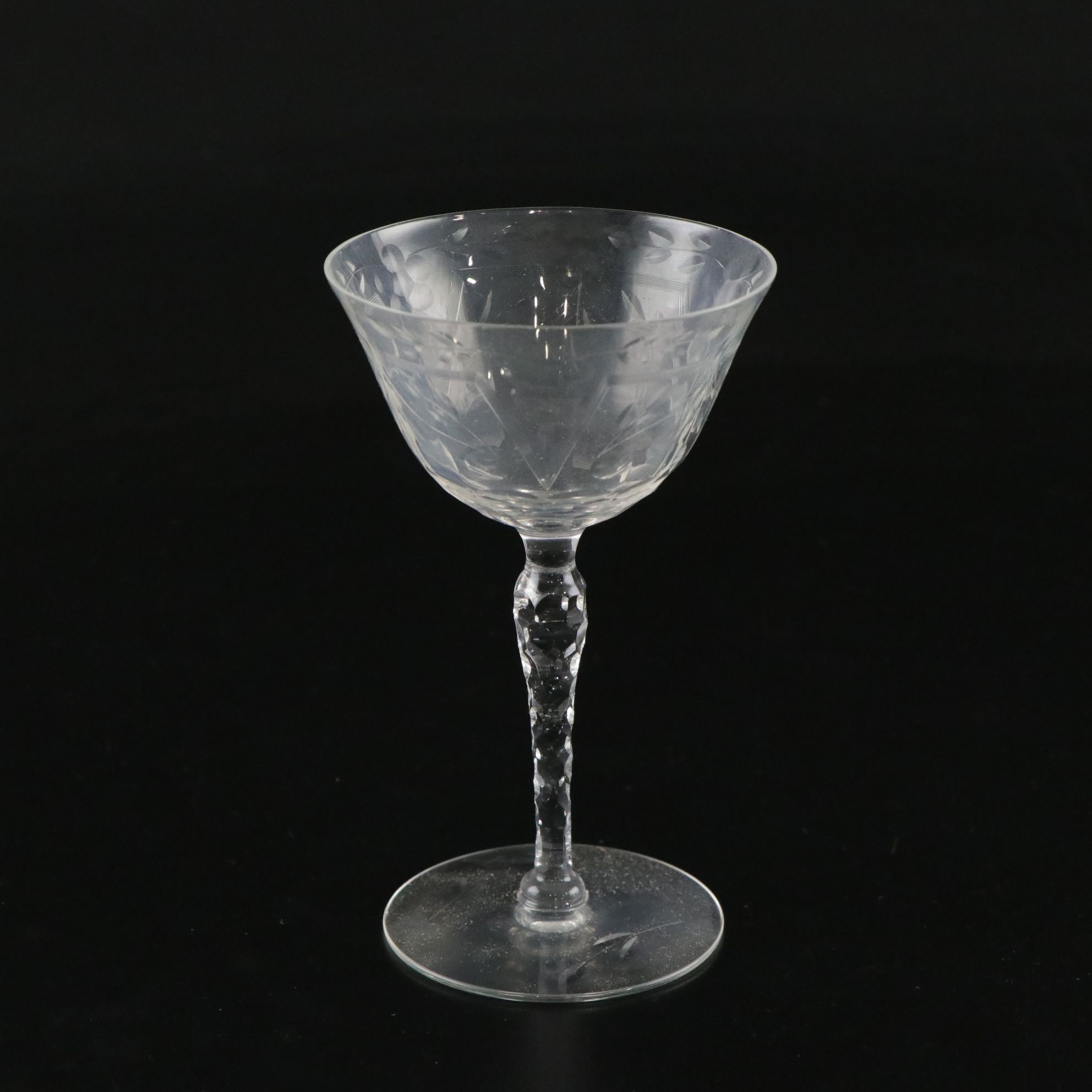 Optic Crystal Cordial, Wine, Juice and Champagne Glass Collection