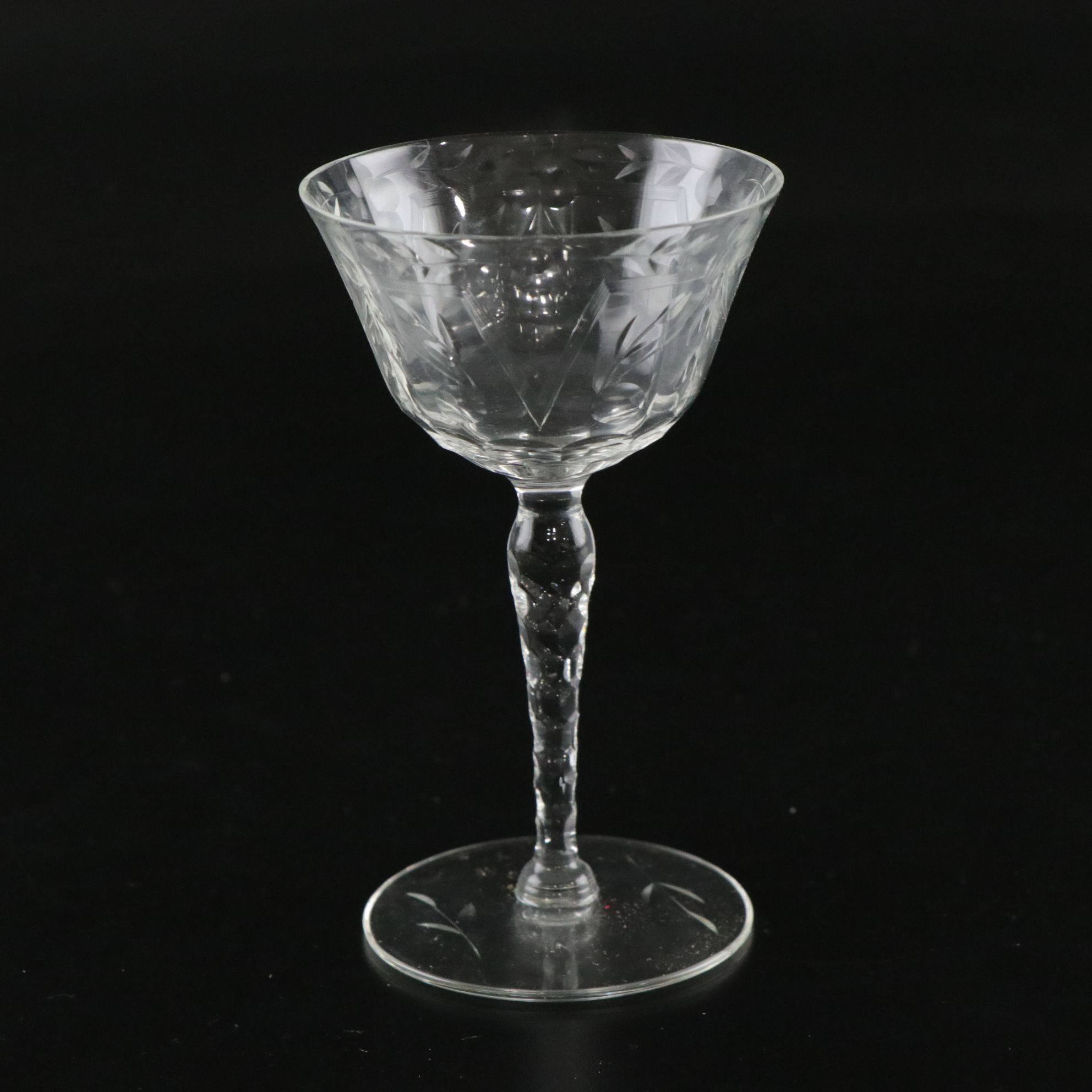 Optic Crystal Cordial, Wine, Juice and Champagne Glass Collection