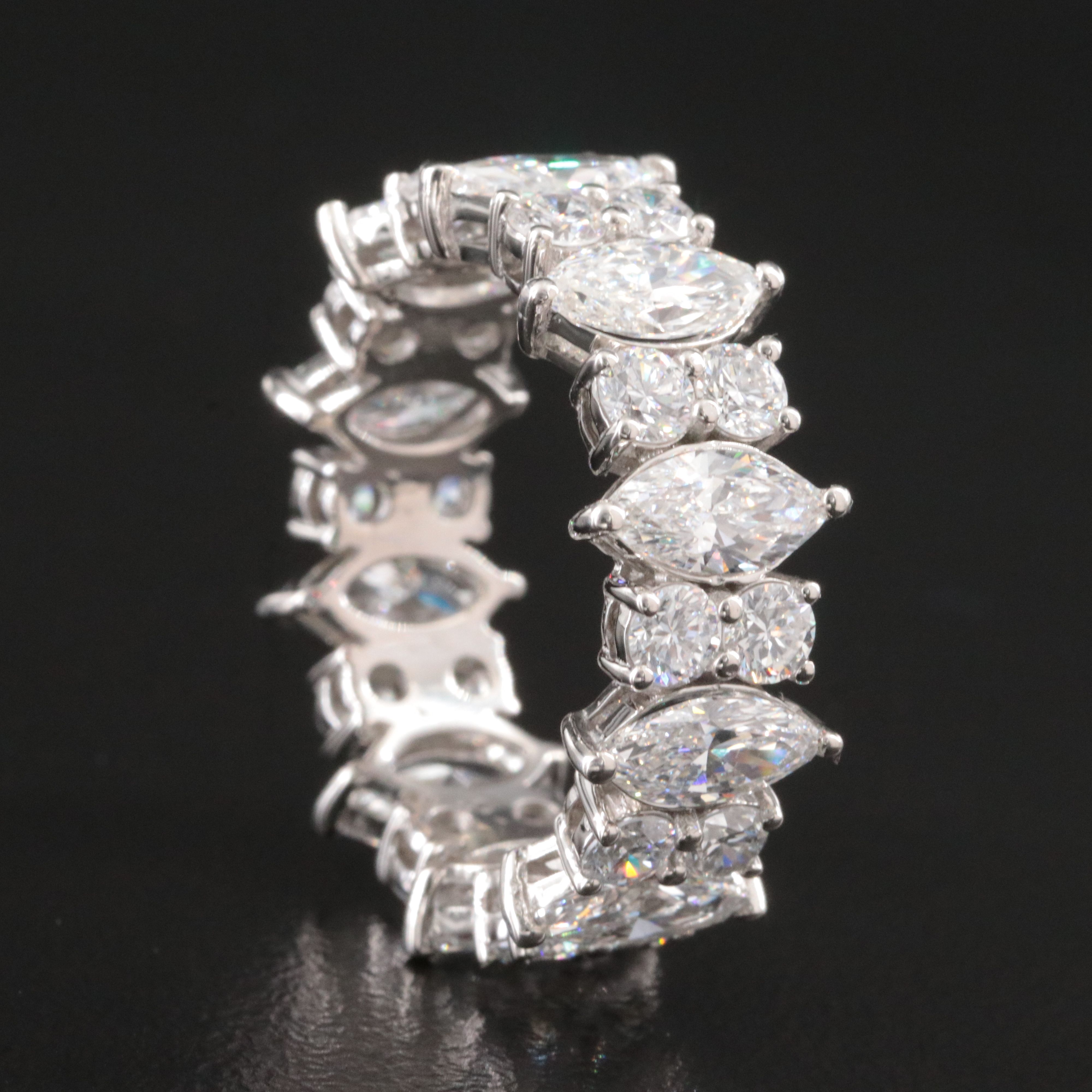 Platinum 4.91 CTW Lab Grown Diamond Eternity Band
