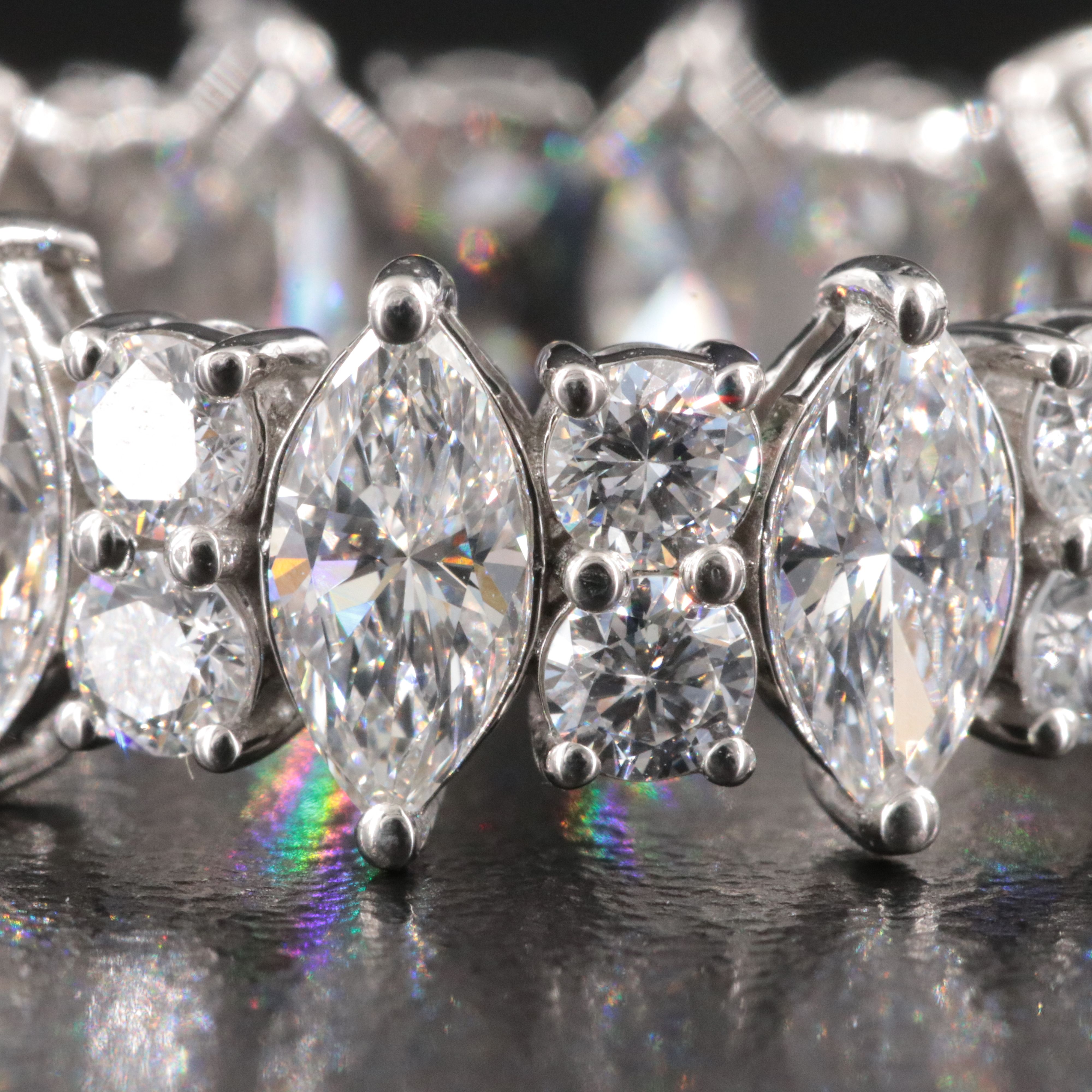 Platinum 4.91 CTW Lab Grown Diamond Eternity Band