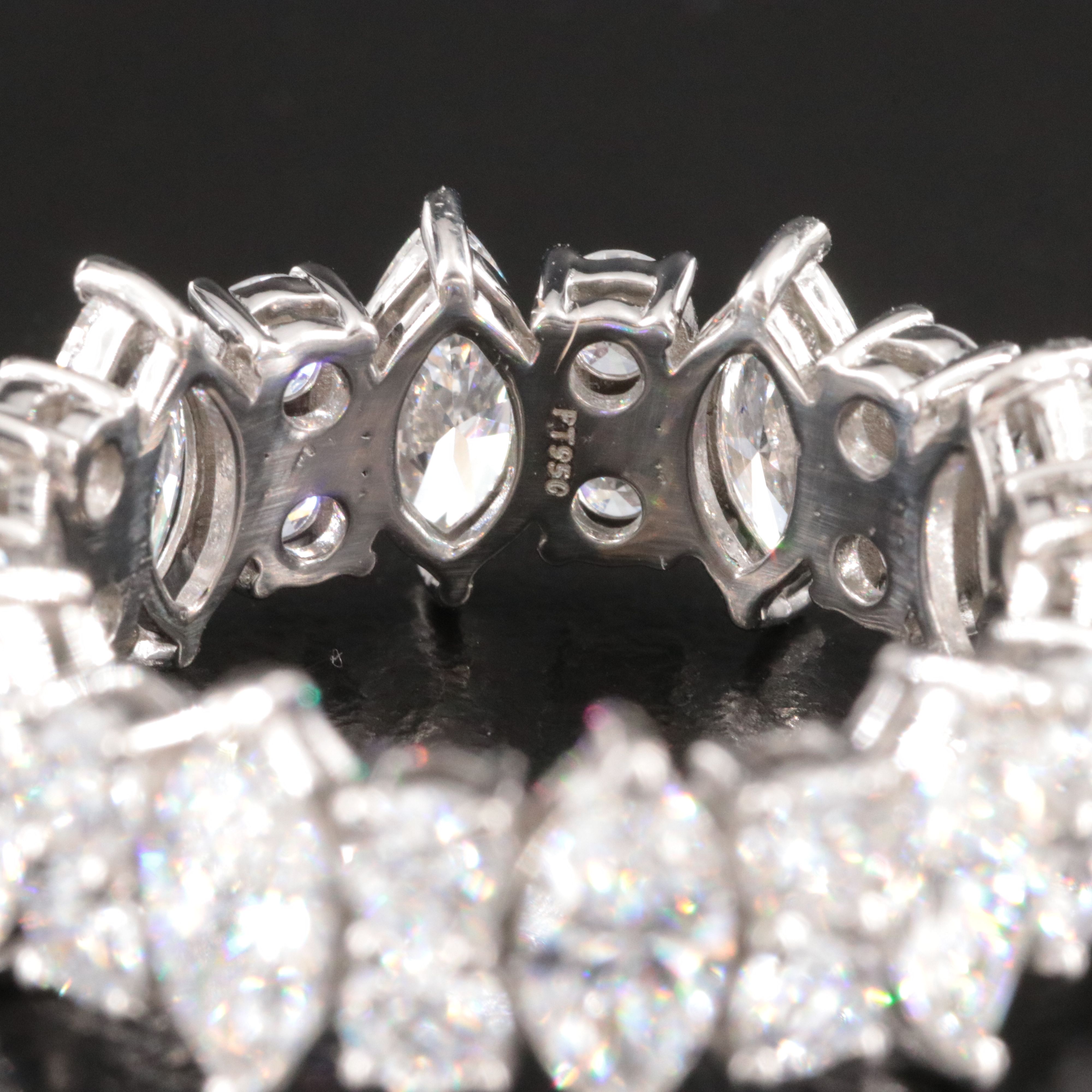 Platinum 4.91 CTW Lab Grown Diamond Eternity Band