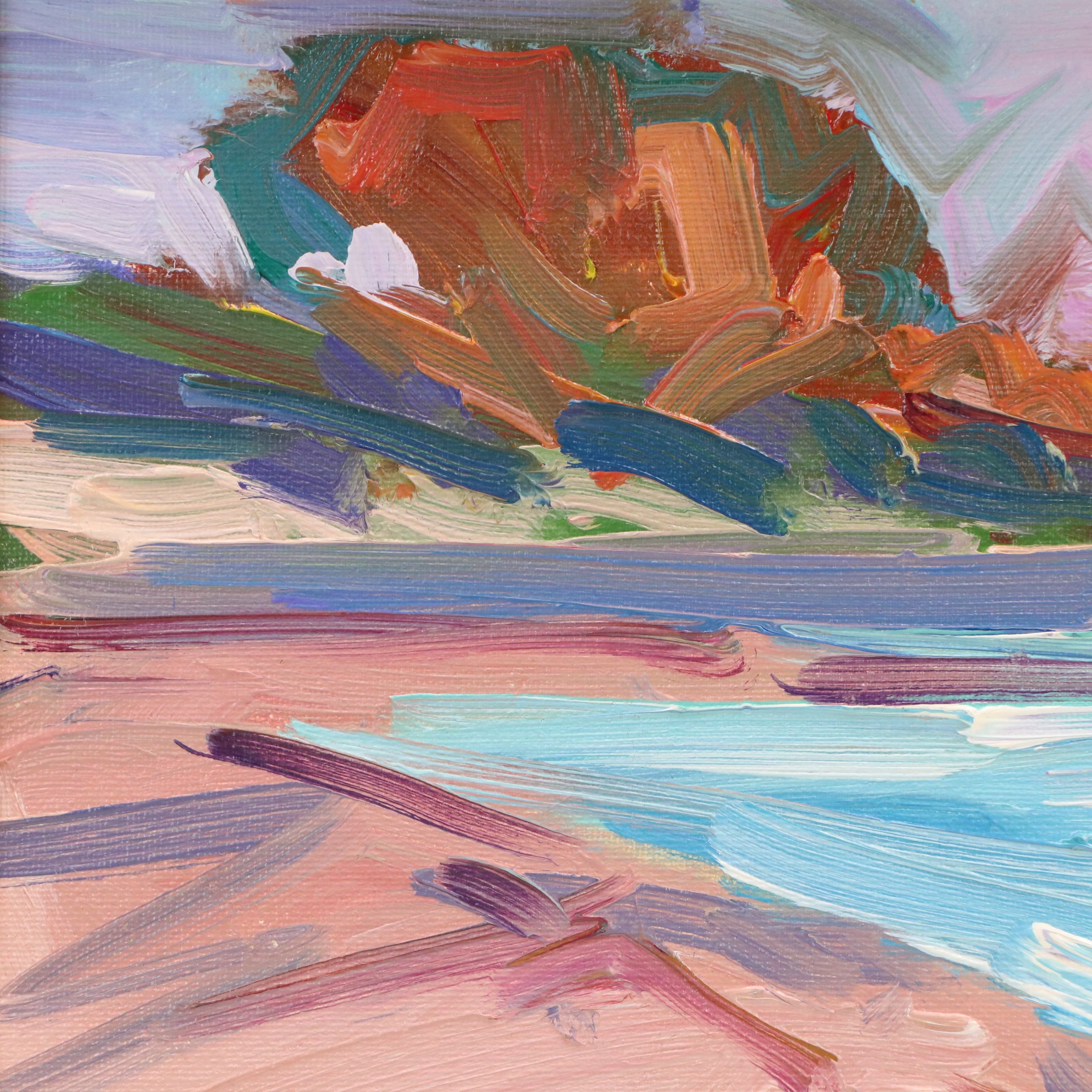 Jose Trujillo Oil Painting "The Beach," 2016