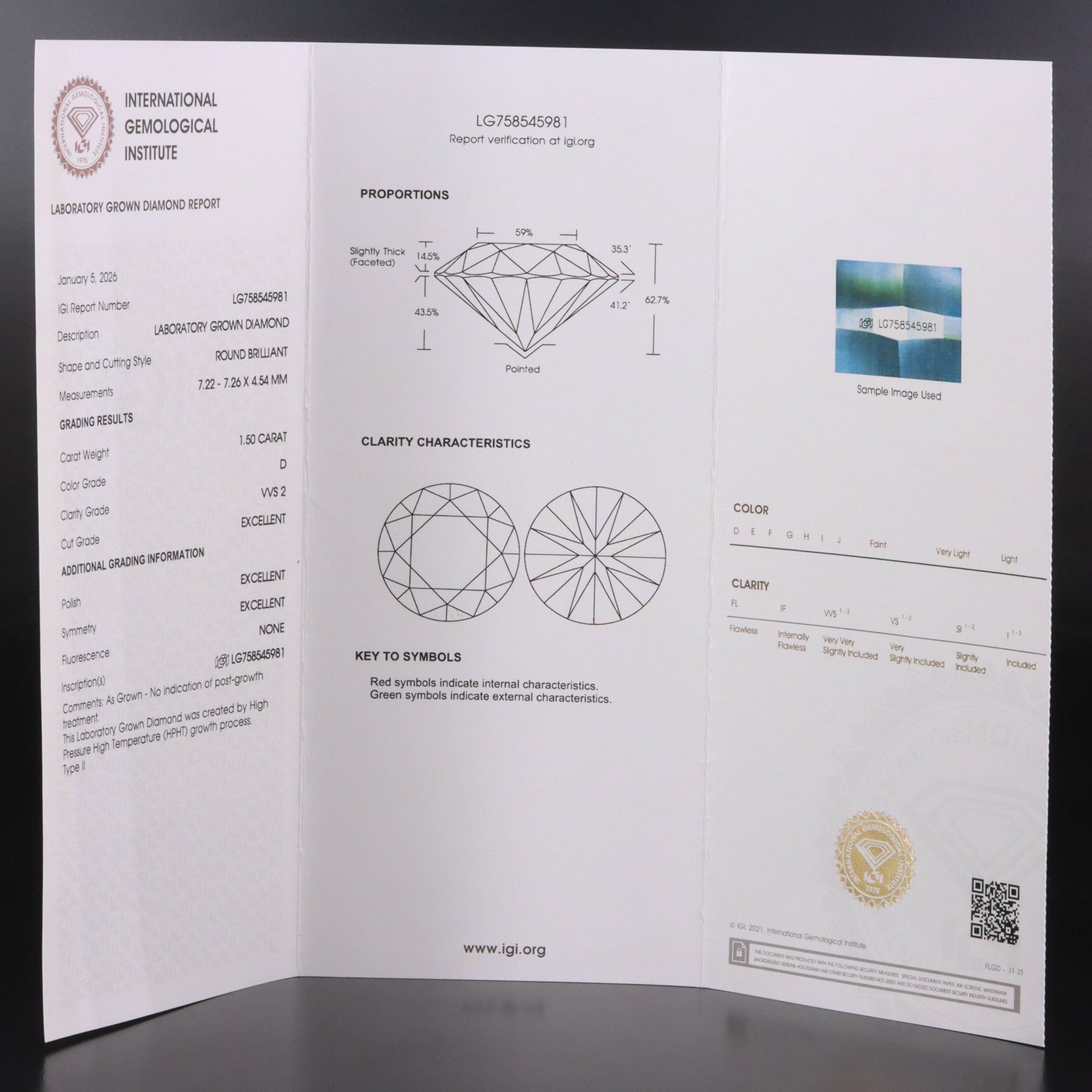 Platinum 3.00 CTW Lab Grown Diamond Solitaire Earrings with IGI Reports