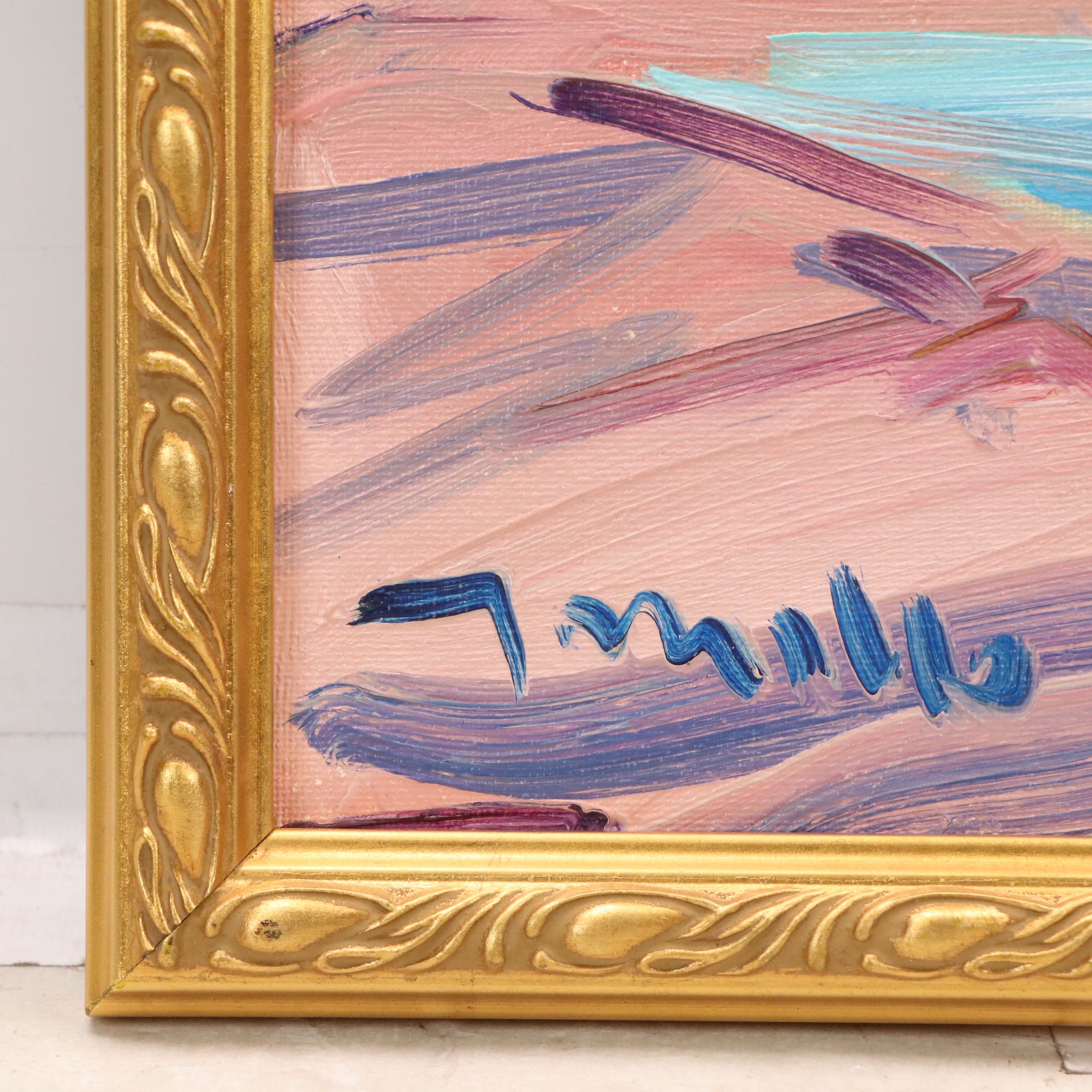 Jose Trujillo Oil Painting "The Beach," 2016