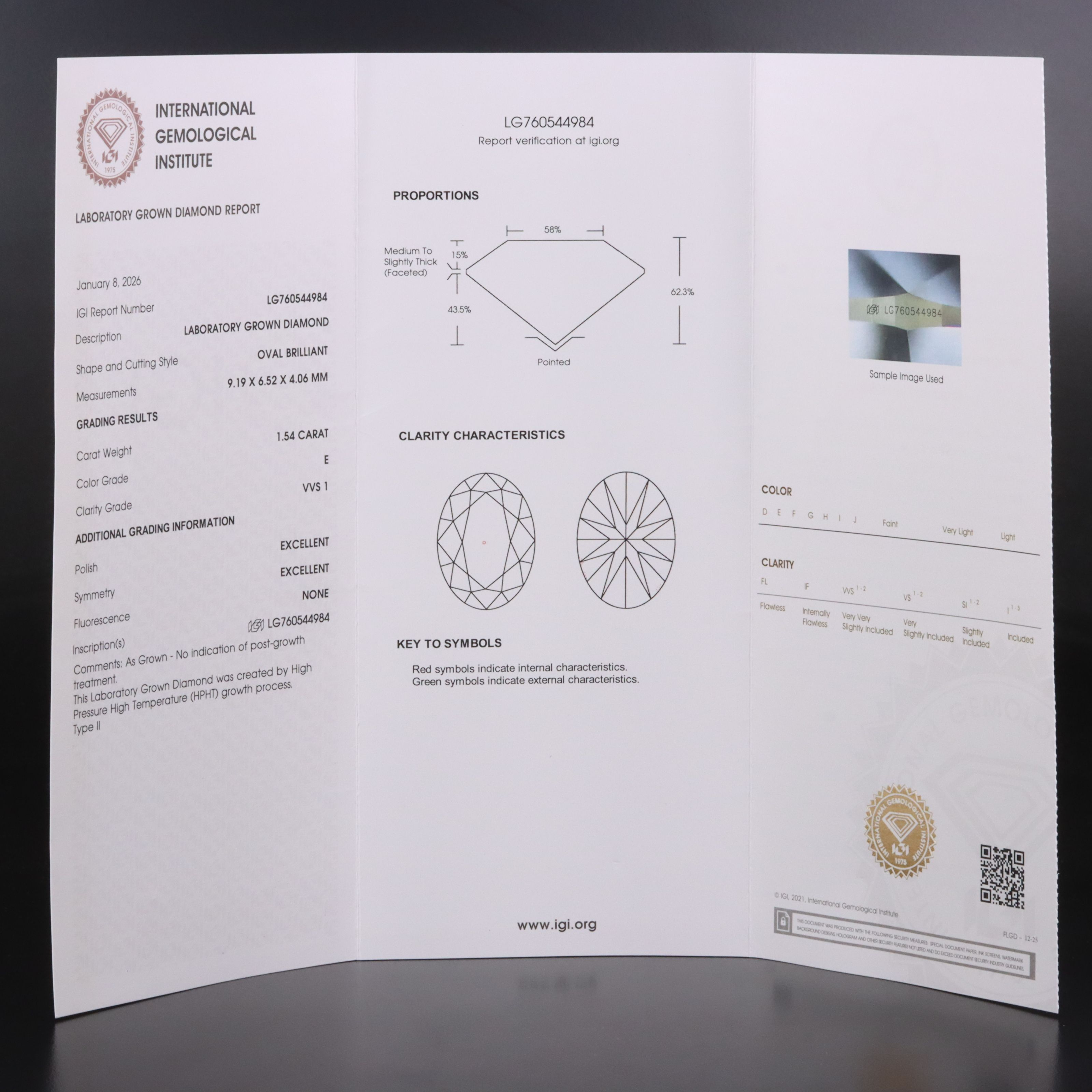 18K 3.08 CTW Lab Grown Diamond Solitaire Earrings with IGI Reports