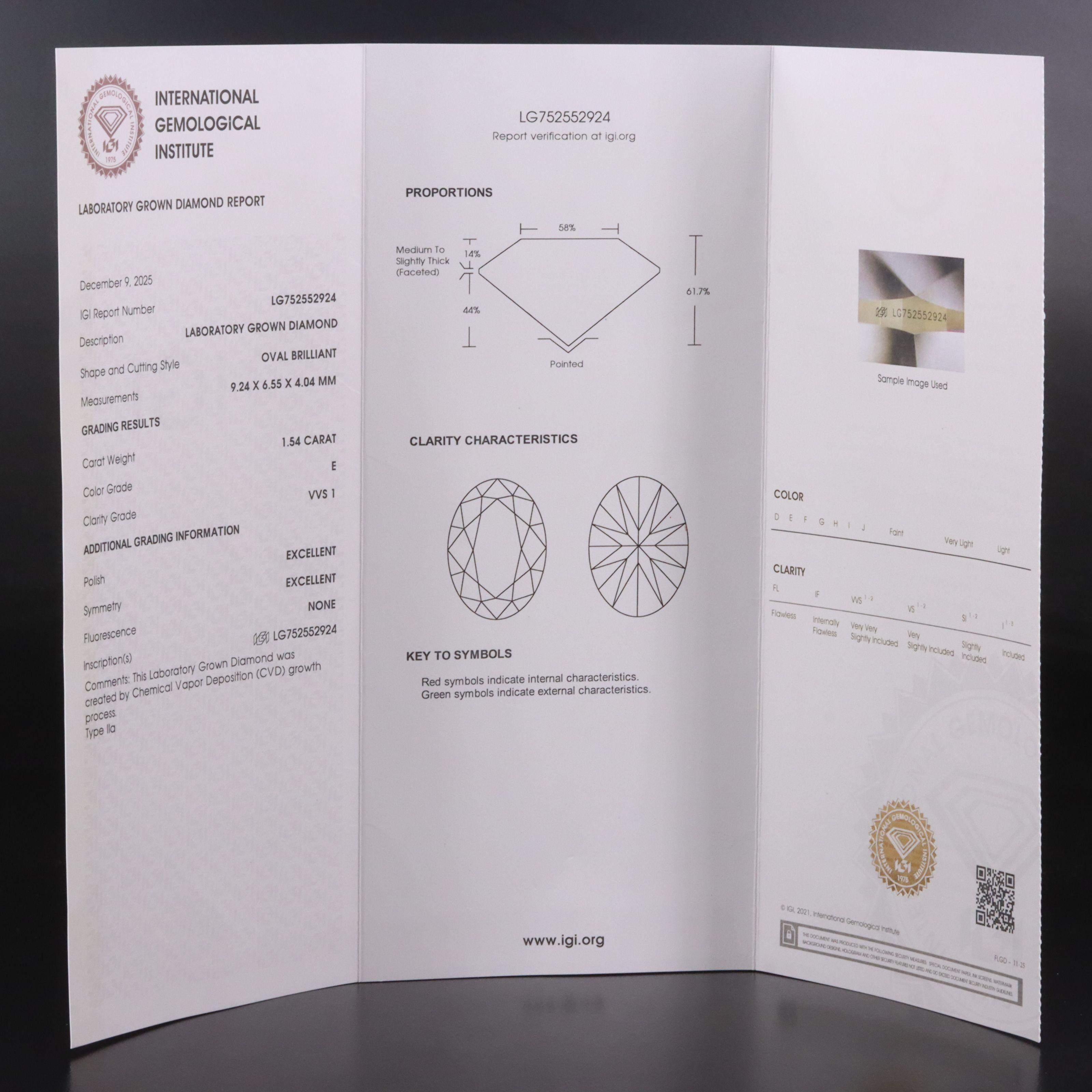 18K 3.08 CTW Lab Grown Diamond Solitaire Earrings with IGI Reports