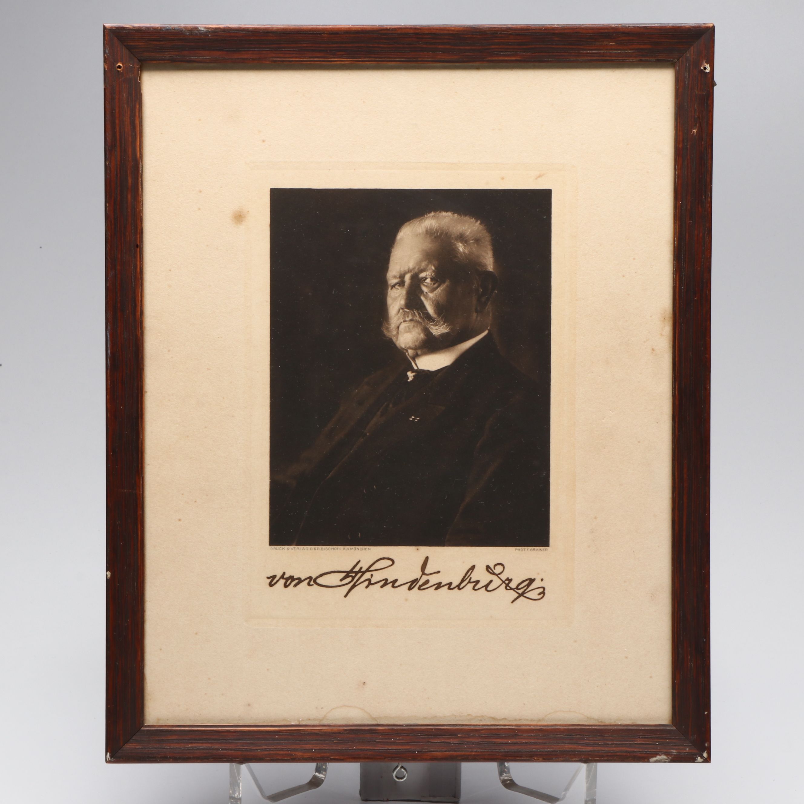 Paul Von Hindenburg, Rufus Isaacs and Aristide Briand Signed Photographs