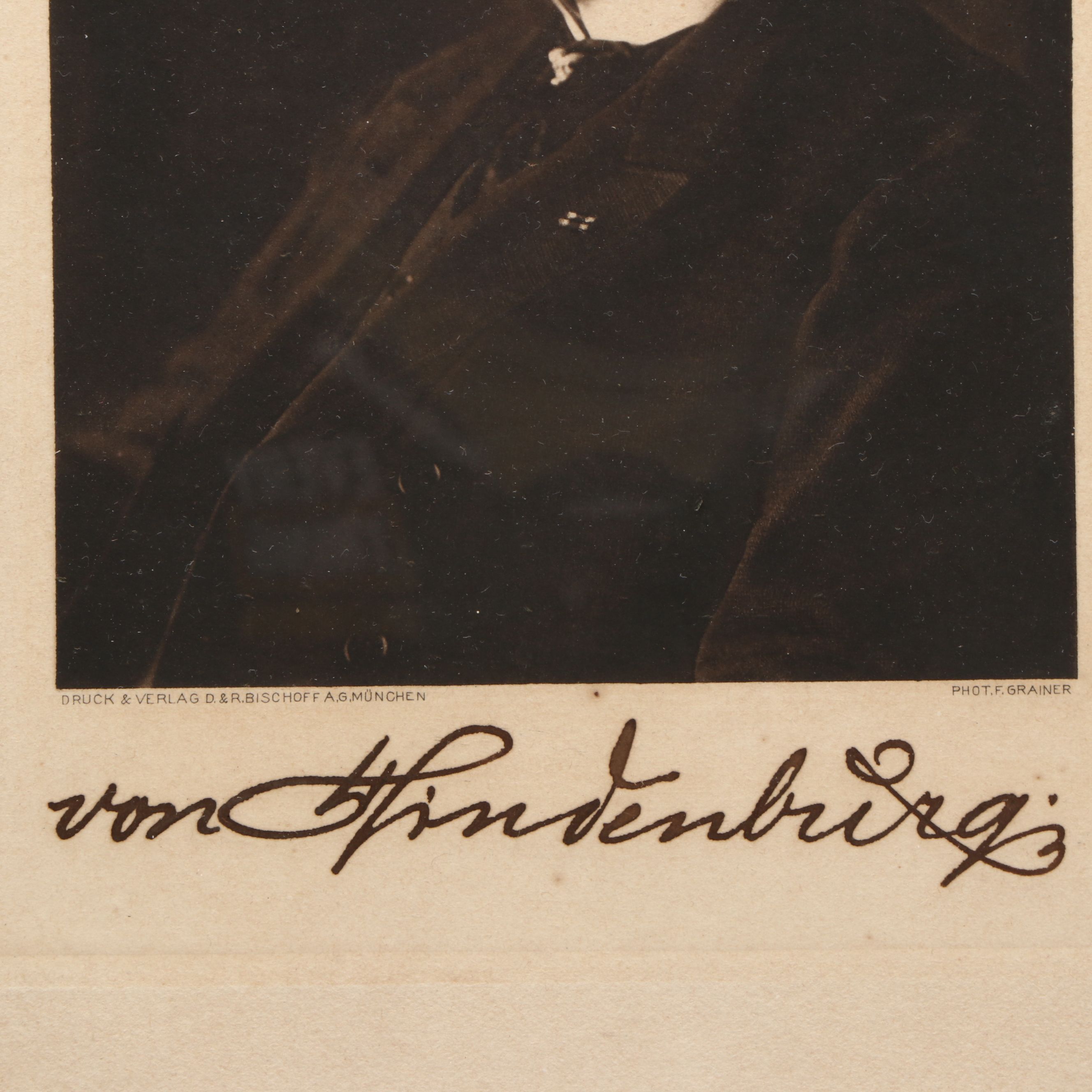 Paul Von Hindenburg, Rufus Isaacs and Aristide Briand Signed Photographs