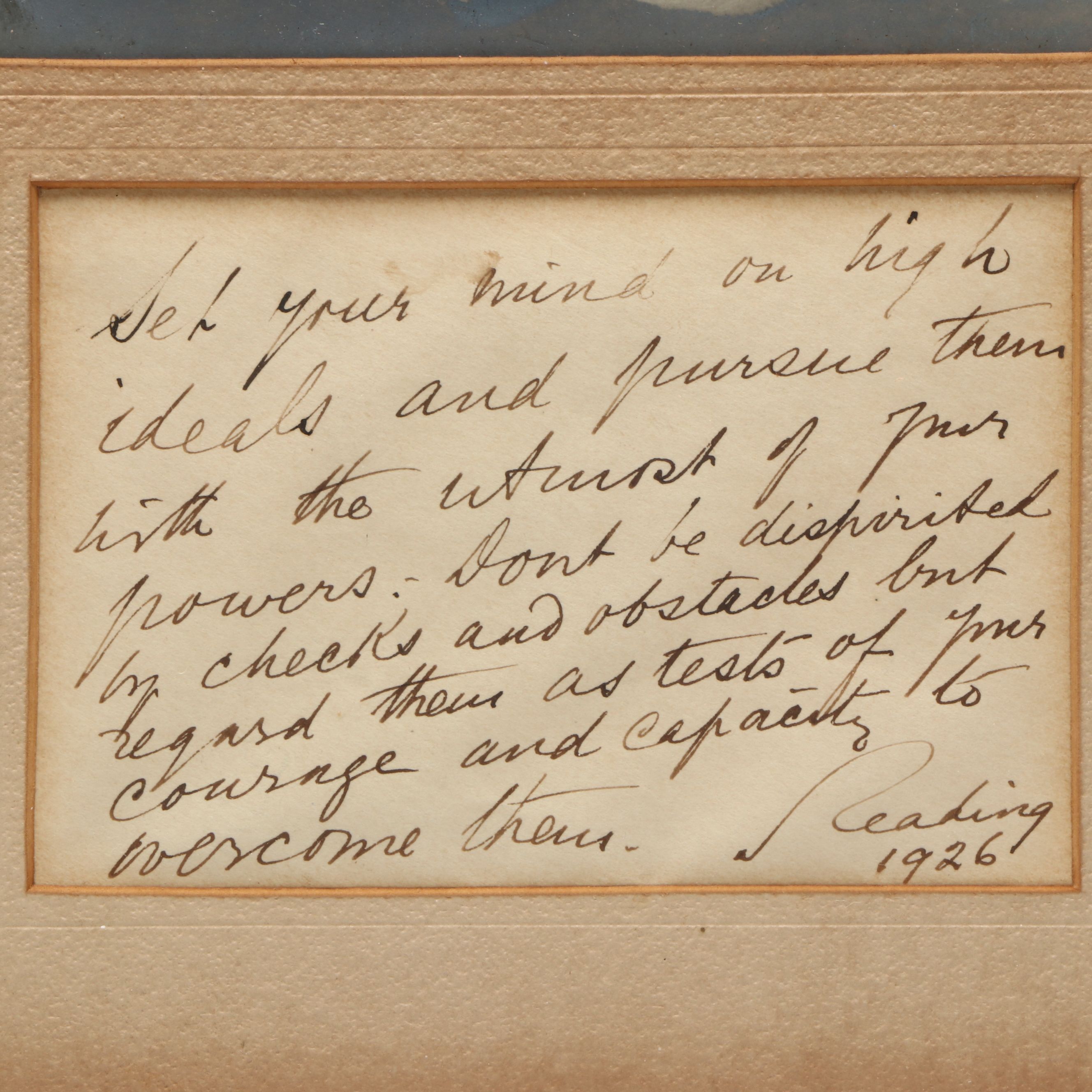 Paul Von Hindenburg, Rufus Isaacs and Aristide Briand Signed Photographs