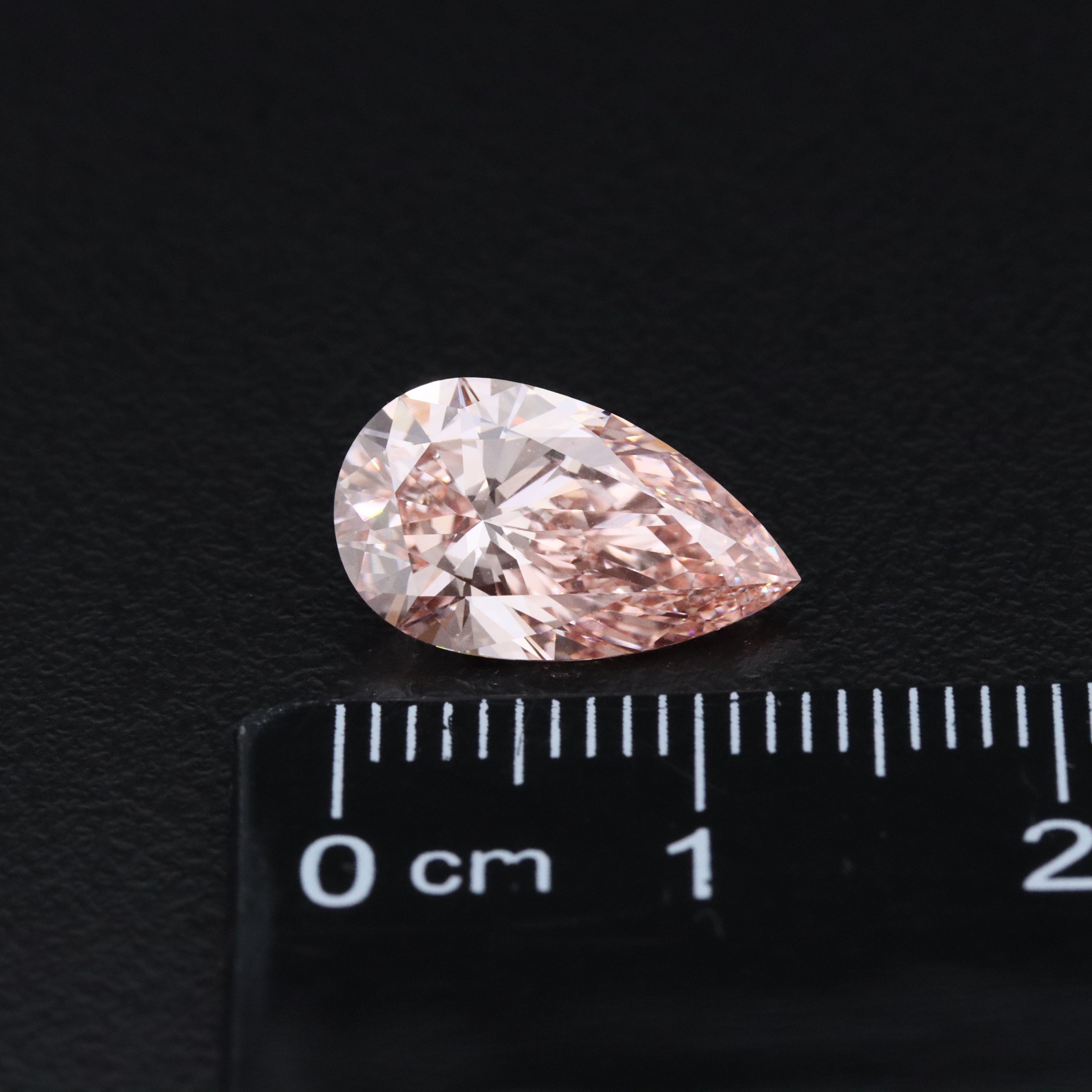 Loose 3.02 CT Lab Grown Fancy Vivid Pink Diamond with IGI Report