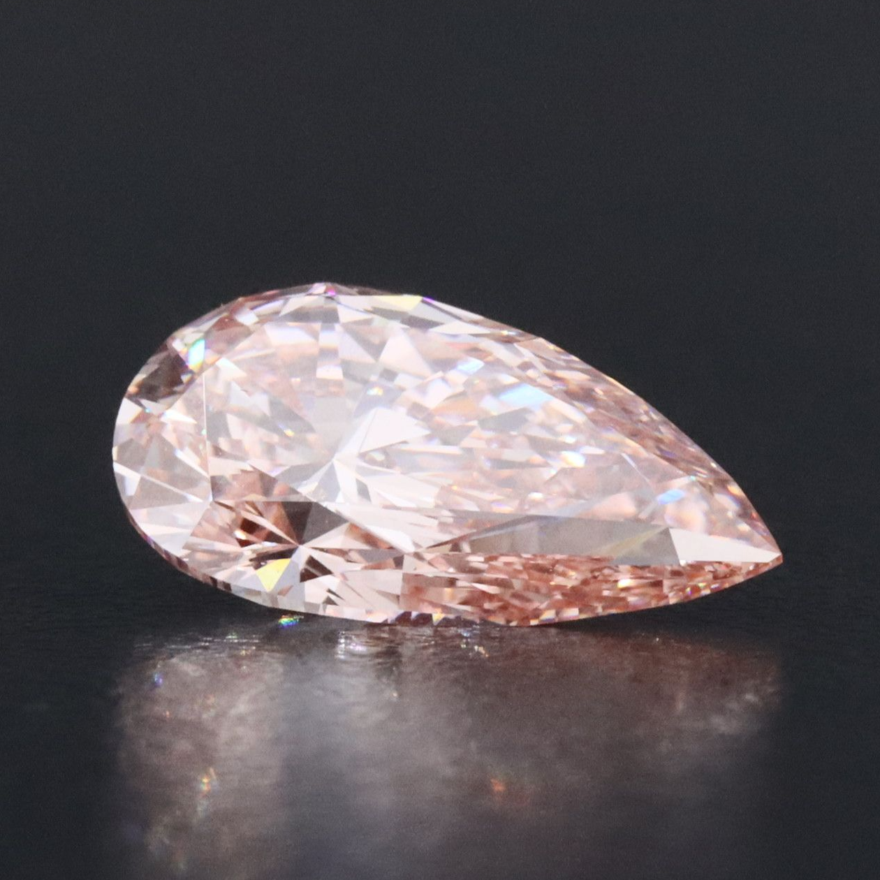 Loose 3.02 CT Lab Grown Fancy Vivid Pink Diamond with IGI Report