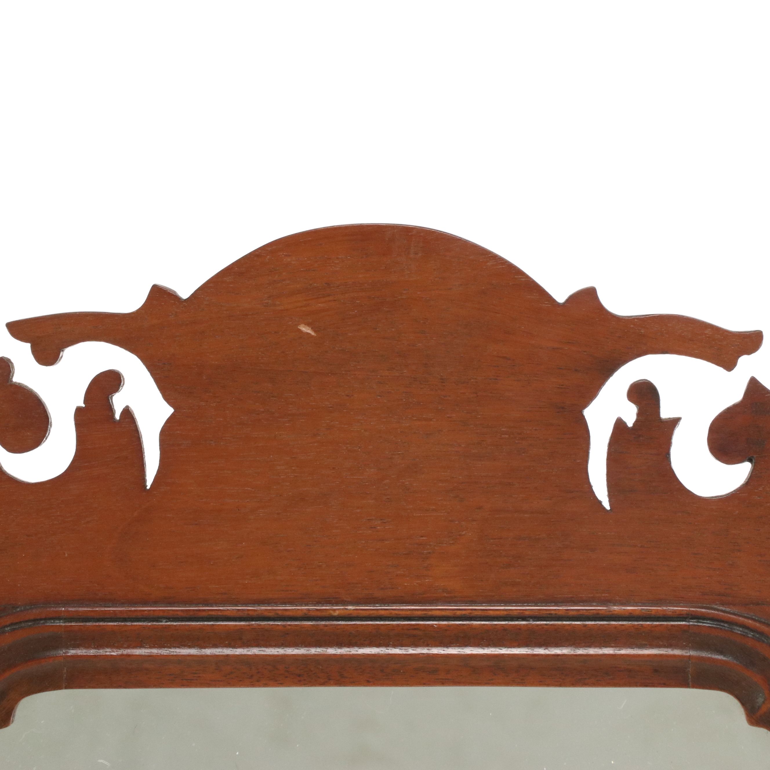 Chippendale Style Mahogany Framed Wall Mirror, 19th Century