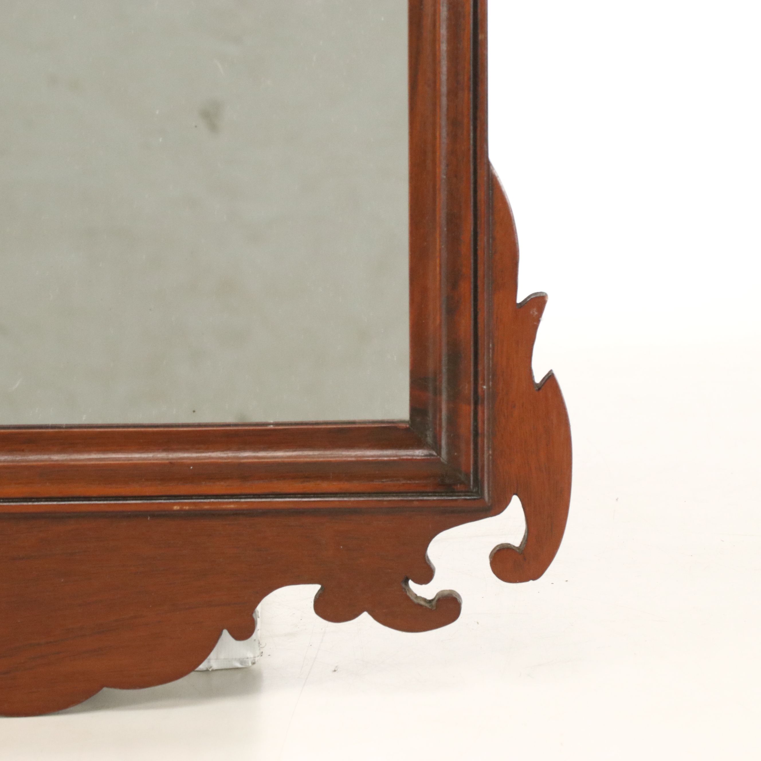 Chippendale Style Mahogany Framed Wall Mirror, 19th Century
