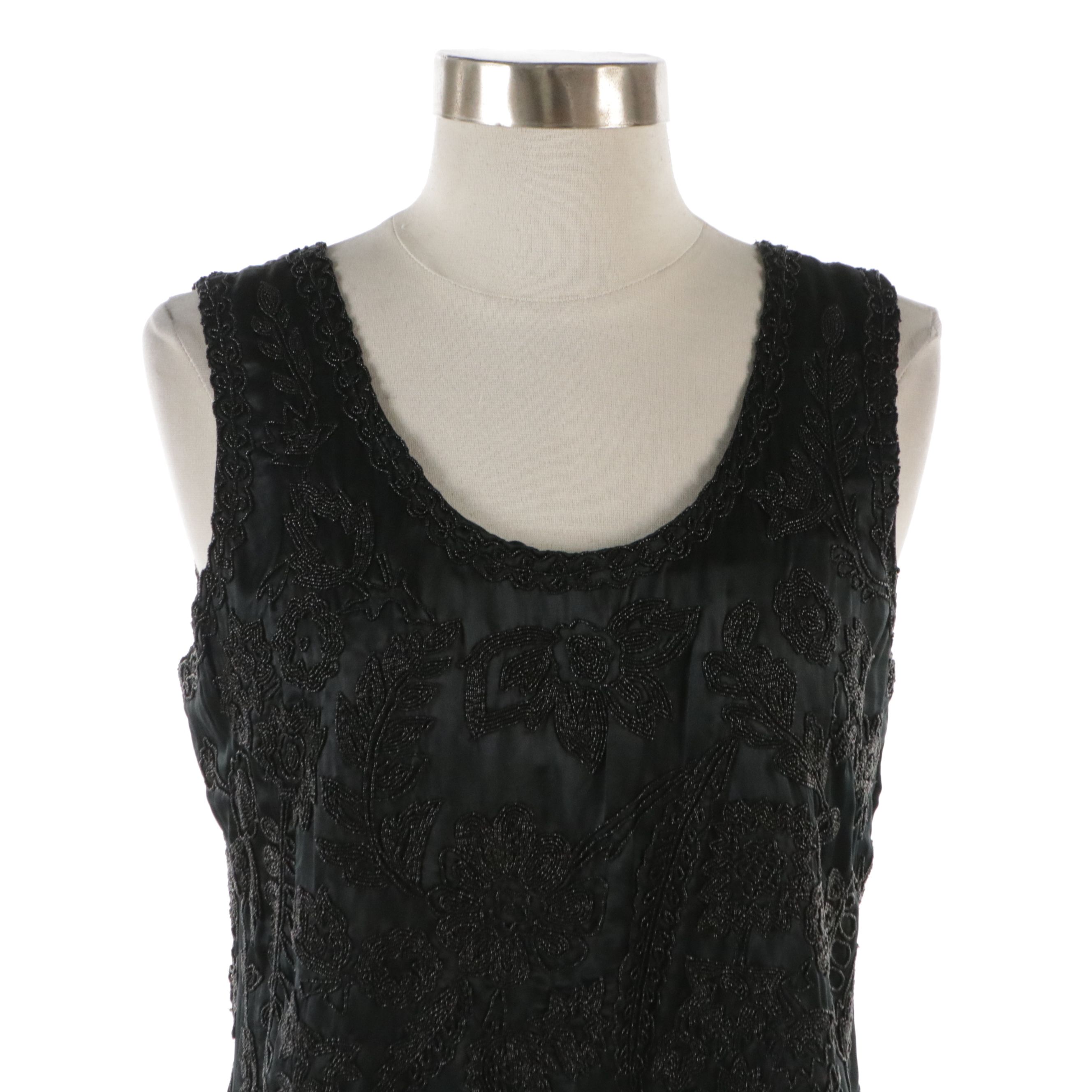 Tommy Hilfiger Beaded Silk Tank Top, Lauren Ralph Lauren Skirt, Other Scarf