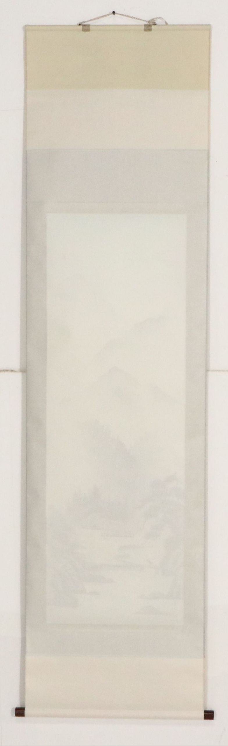 Chinese Ink and Watercolor Scroll Painting