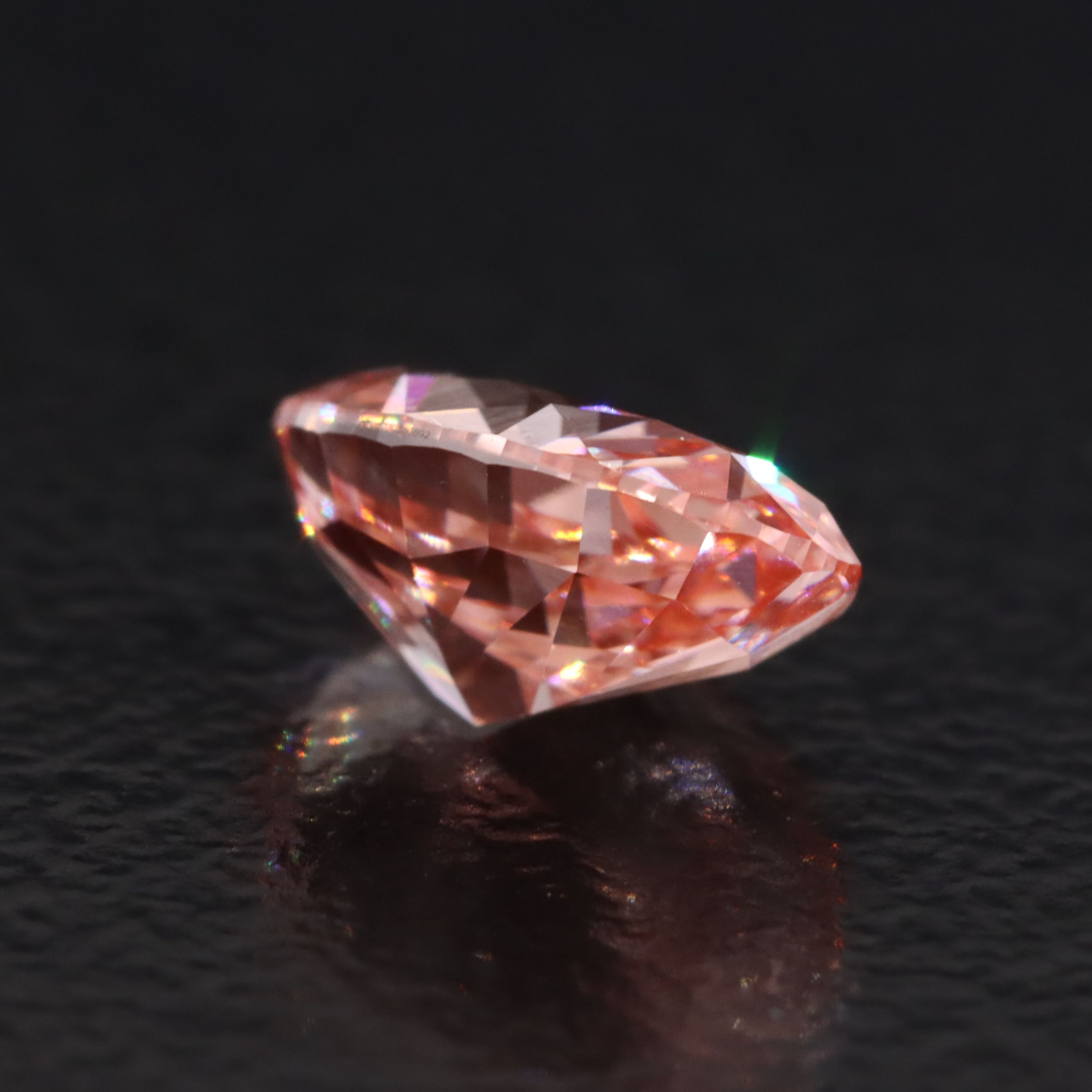 Loose 1.04 CT Lab Grown Fancy Vivid Pink Diamond with IGI Report