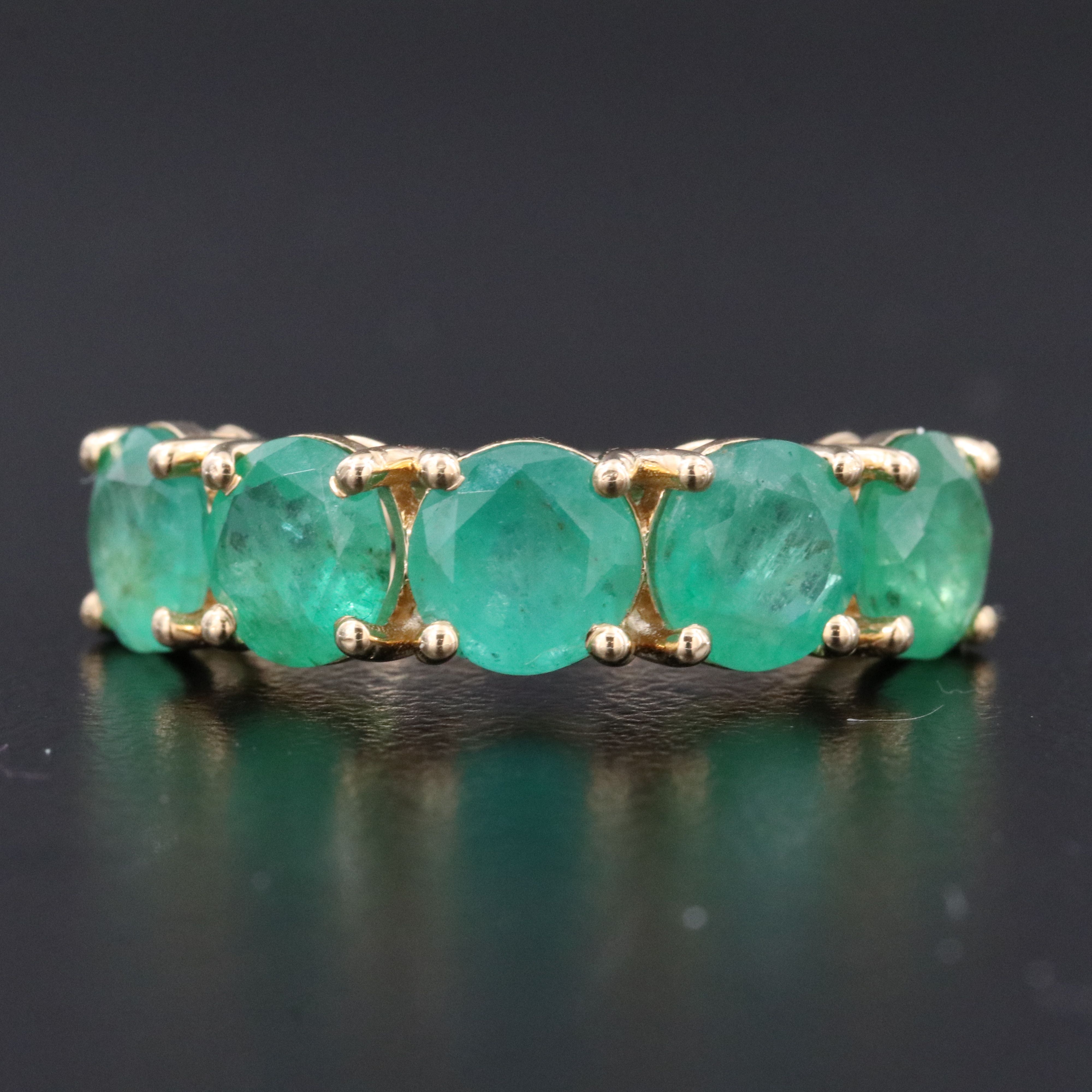 14K 3.60 CTW Emerald Ring