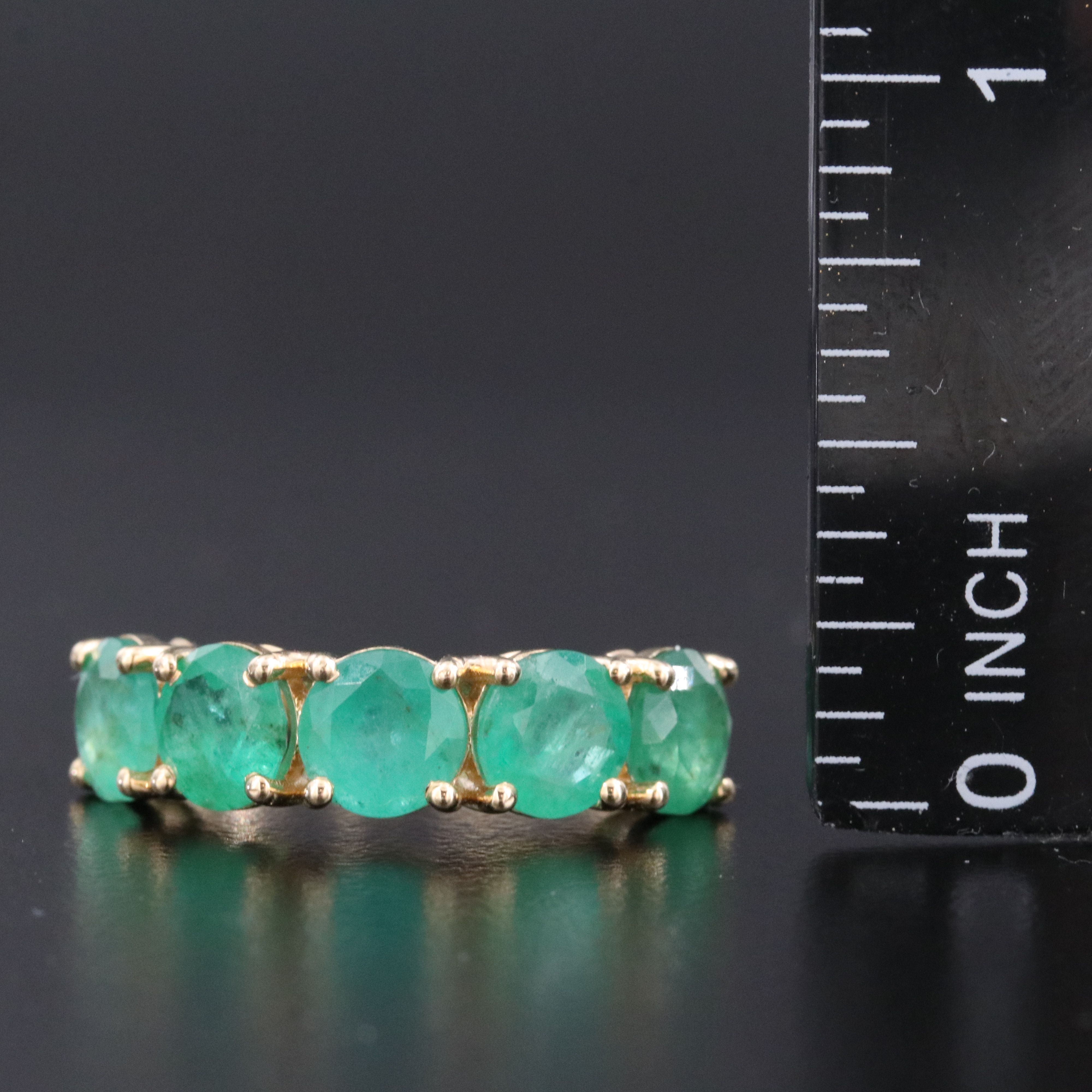 14K 3.60 CTW Emerald Ring
