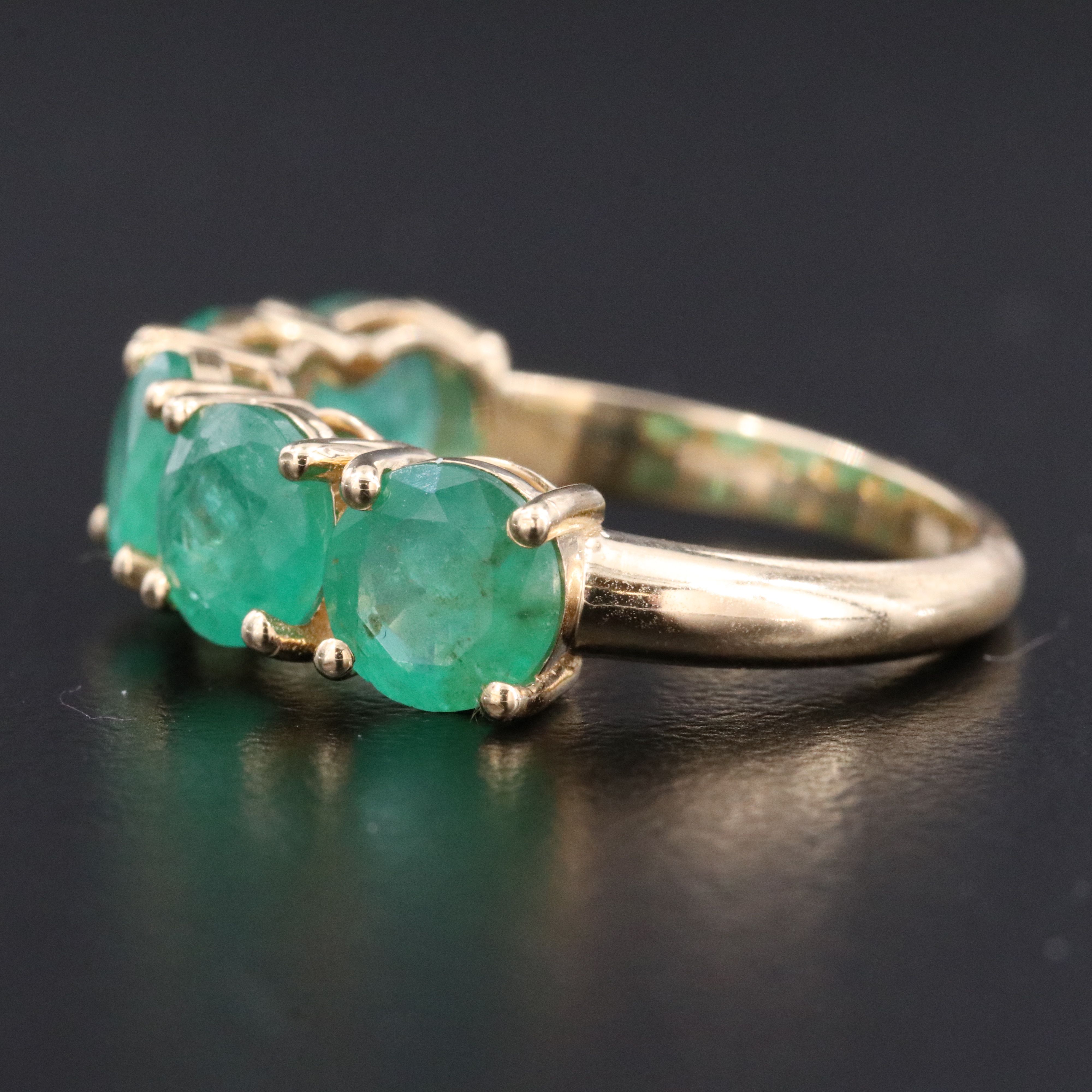 14K 3.60 CTW Emerald Ring