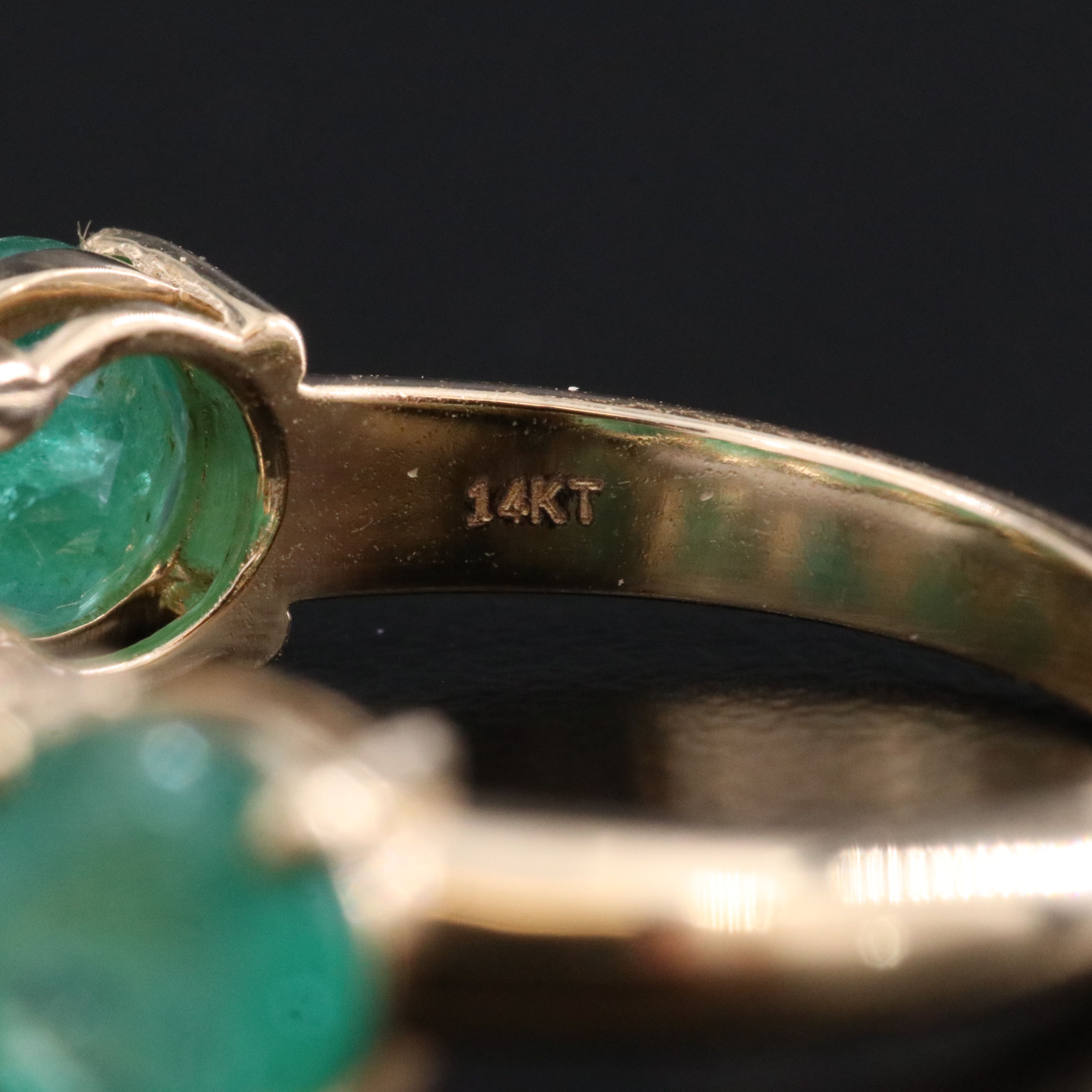 14K 3.60 CTW Emerald Ring