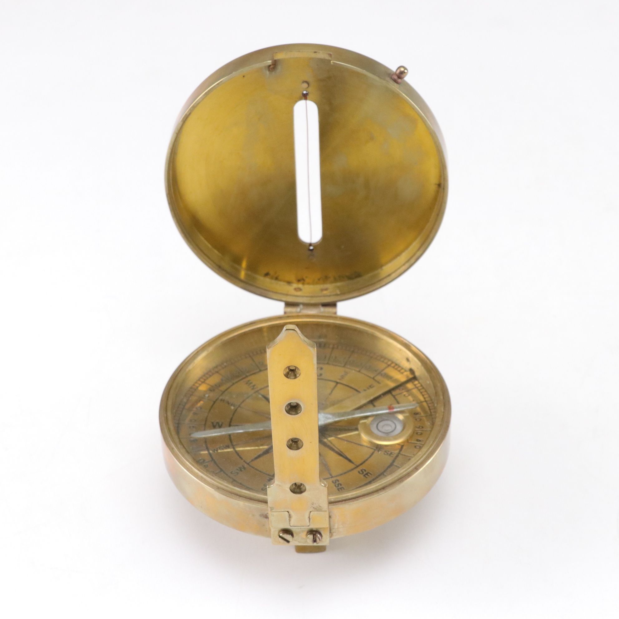 Brass Nautical Compasses with Binoculars and Stamp Seal