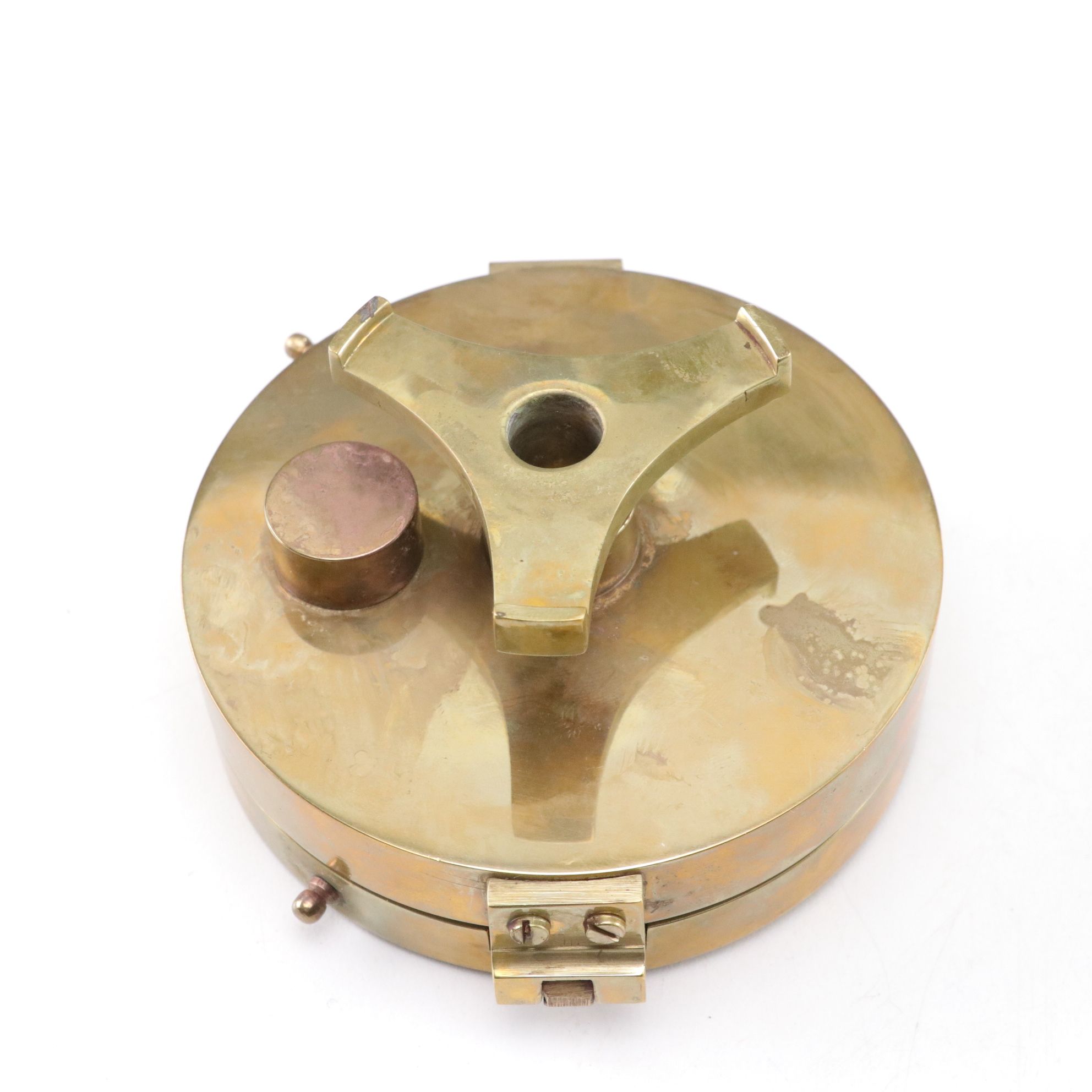 Brass Nautical Compasses with Binoculars and Stamp Seal