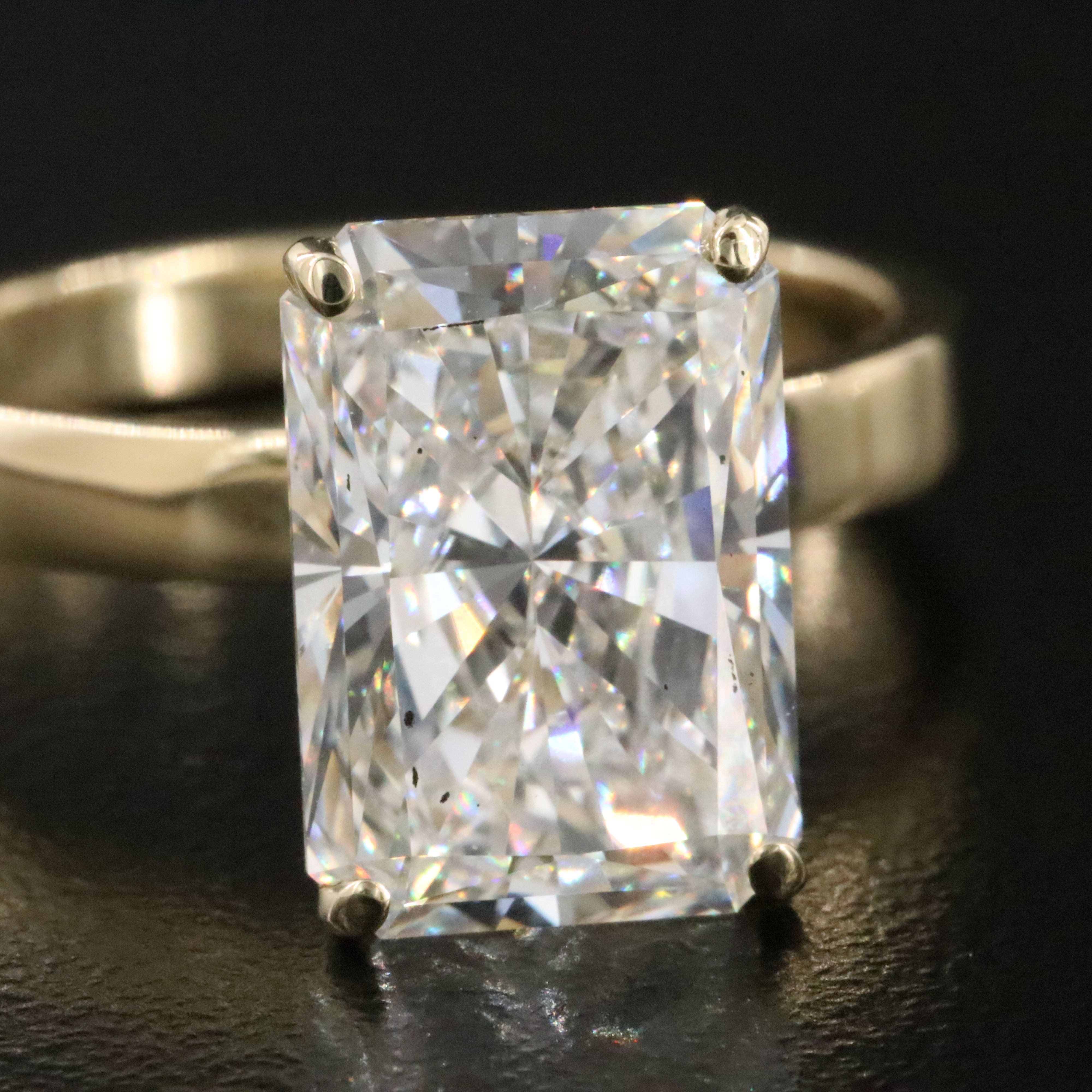 14K 5.09 CT Lab Grown Diamond Solitaire Ring with IGI Report