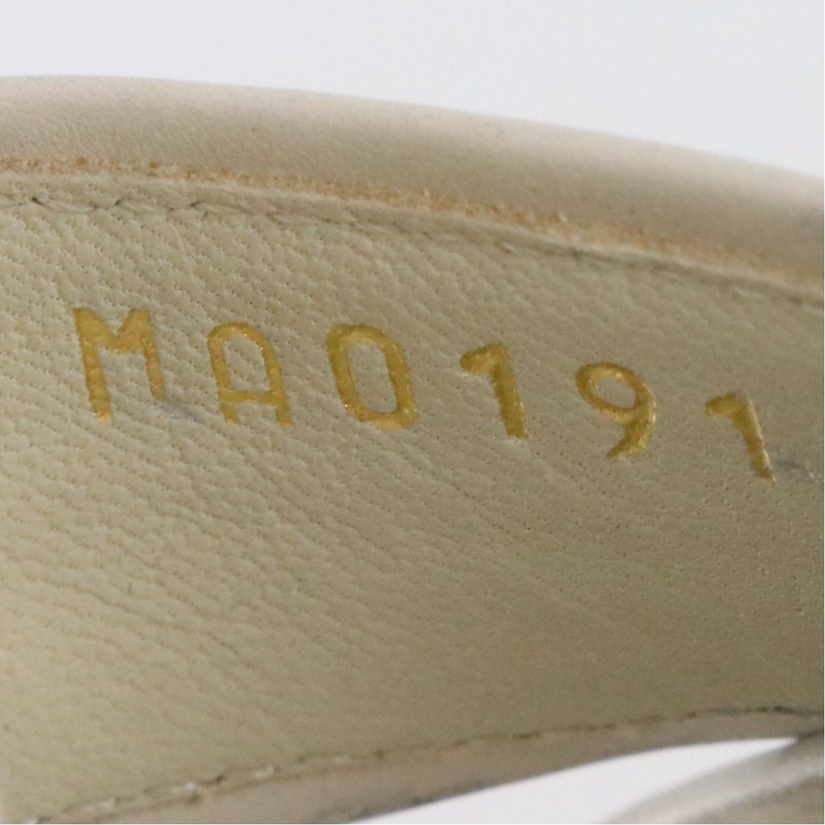 Louis Vuitton Grey Leather Ankle Strap Dress Sandals with Contrast Stitching