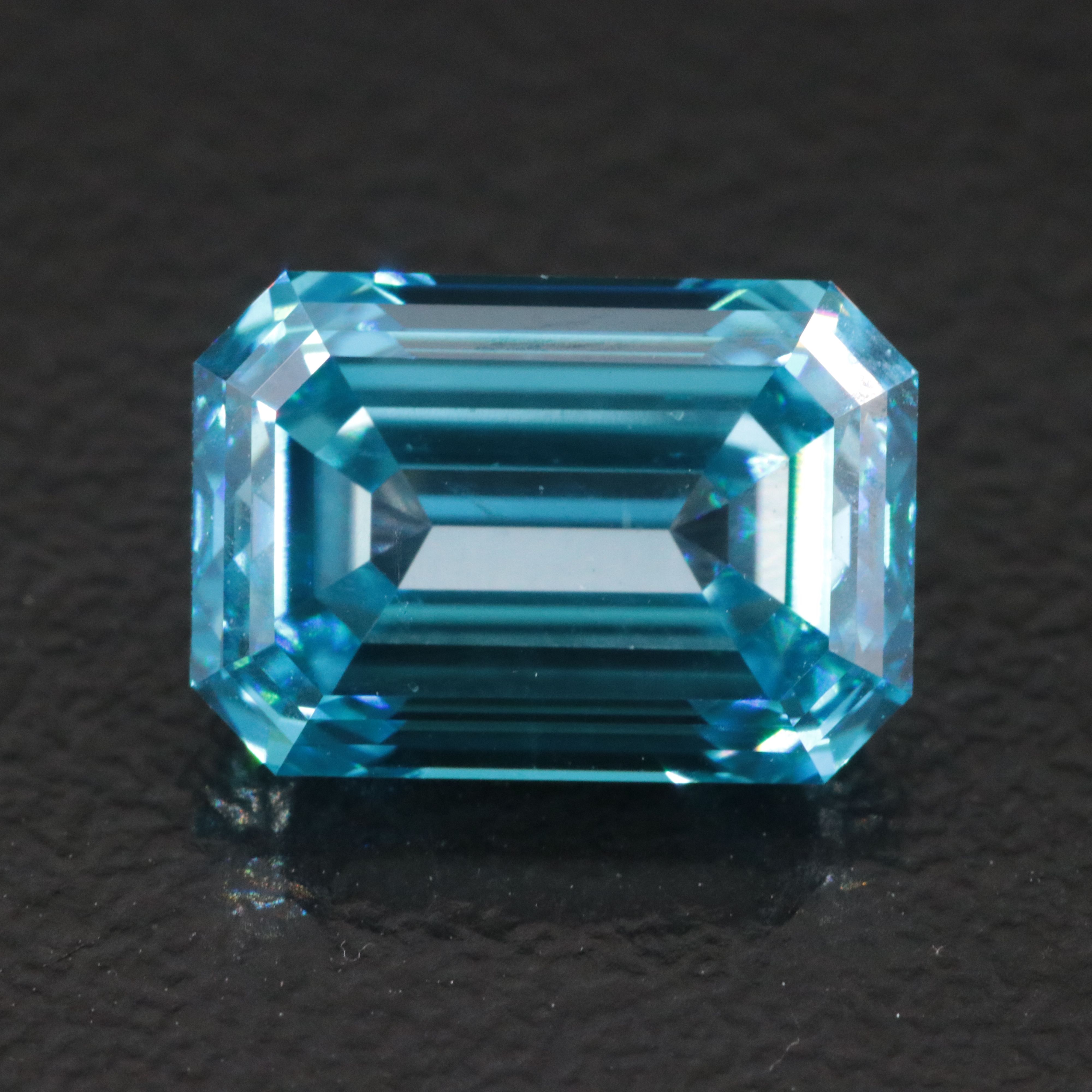 Loose 3.03 CT Lab Grown Fancy Vivid Blue Diamond with IGI Report
