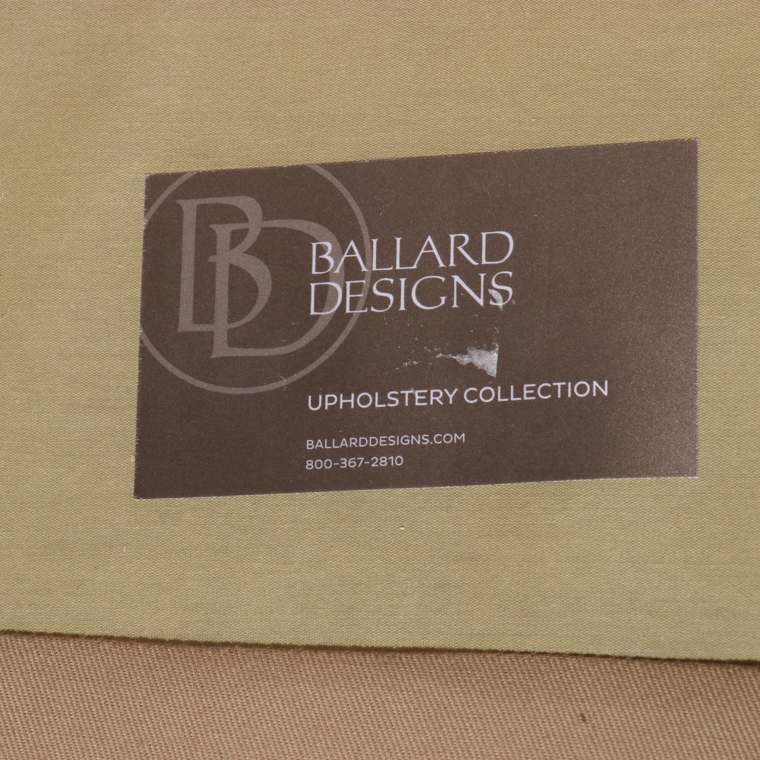 Pair of Ballard Designs "Olivia" Louis XV Style Bergère Chairs, 2018