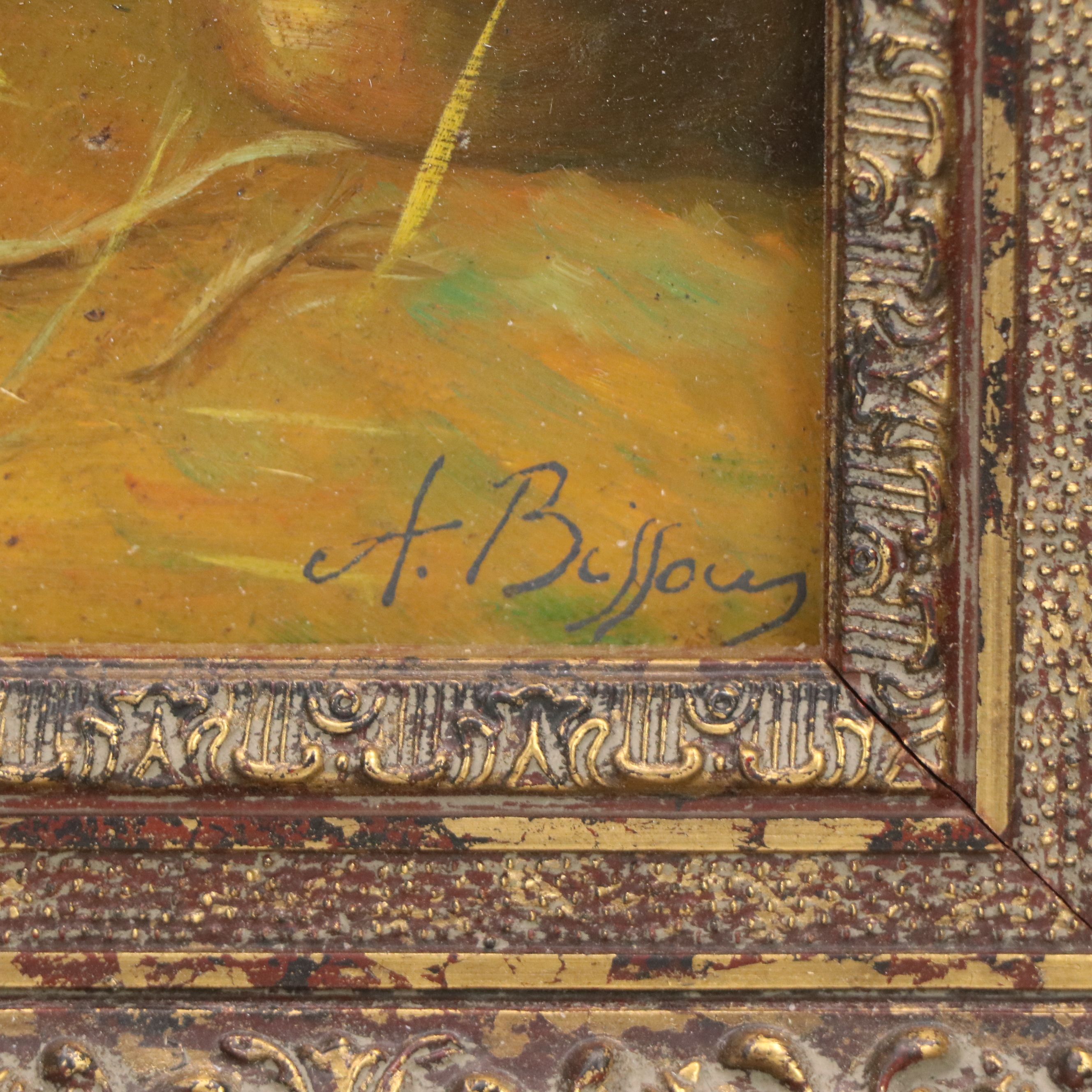 After Jonathan Pratt Oil Painting "The Studio of a Rustic Genius"