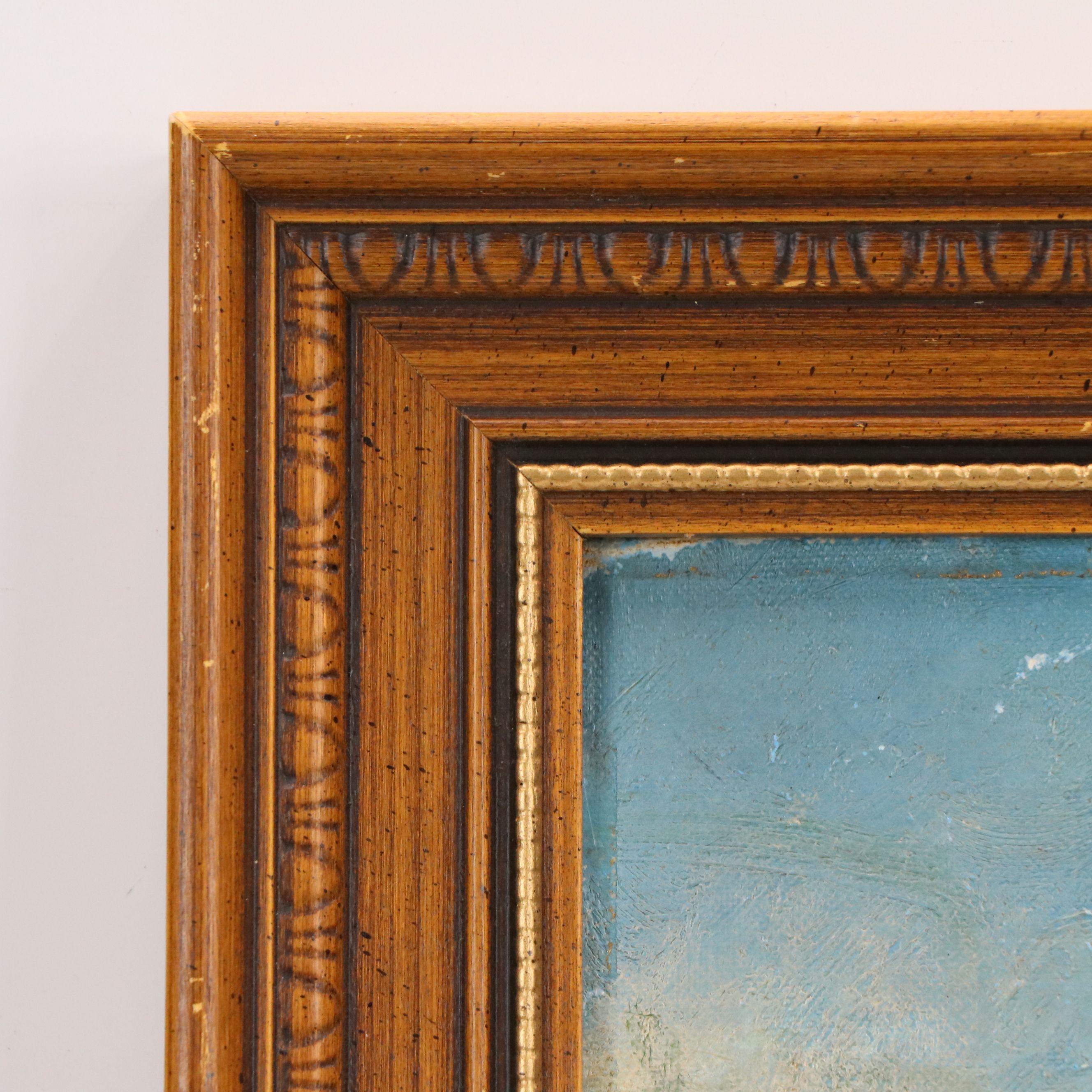 L. A. Parsons Oil Painting of Opulent Flower Garden, 20th Century