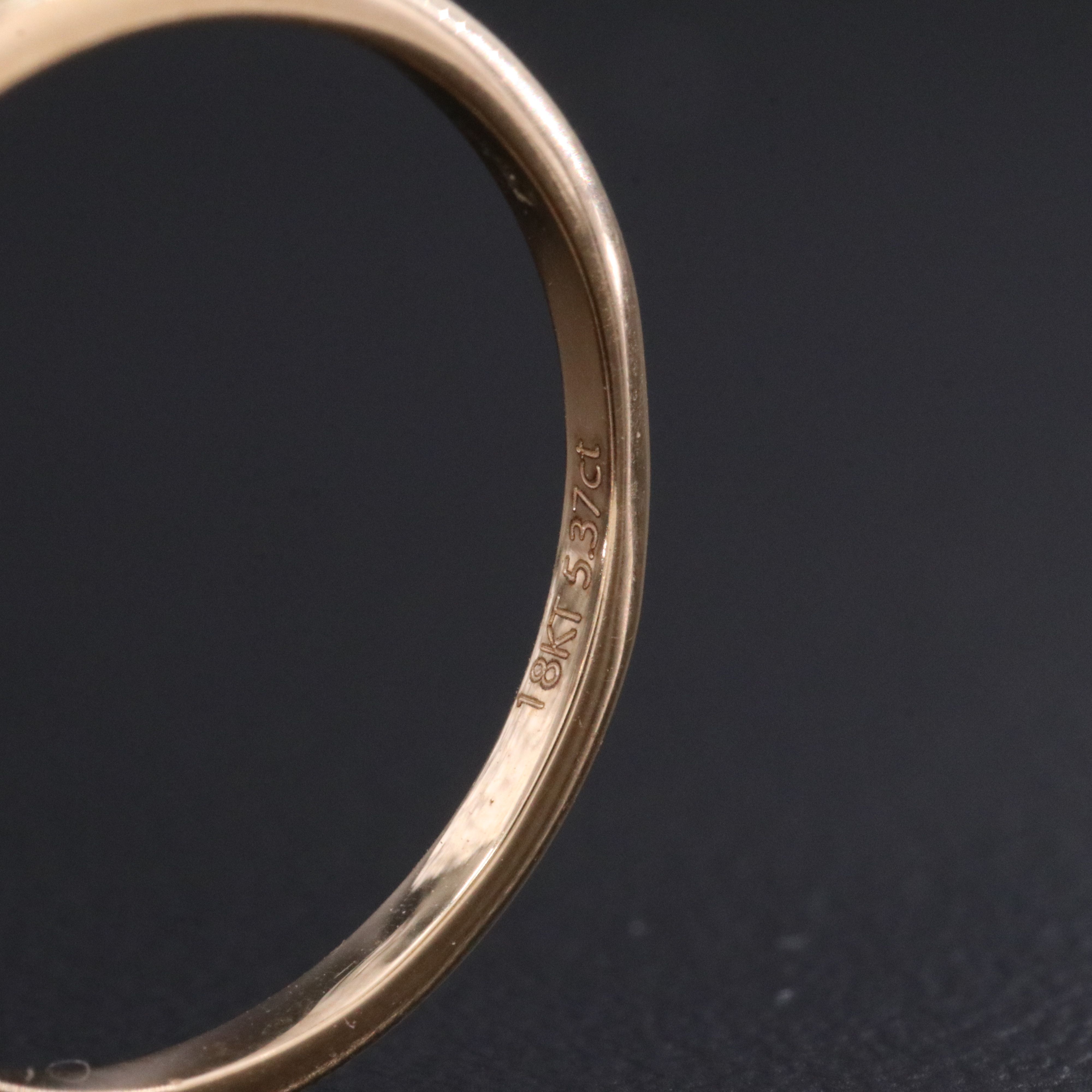 18K 5.37 CTW Lab Grown Diamond Ring with Fancy Vivid Blue Center and IGI Report