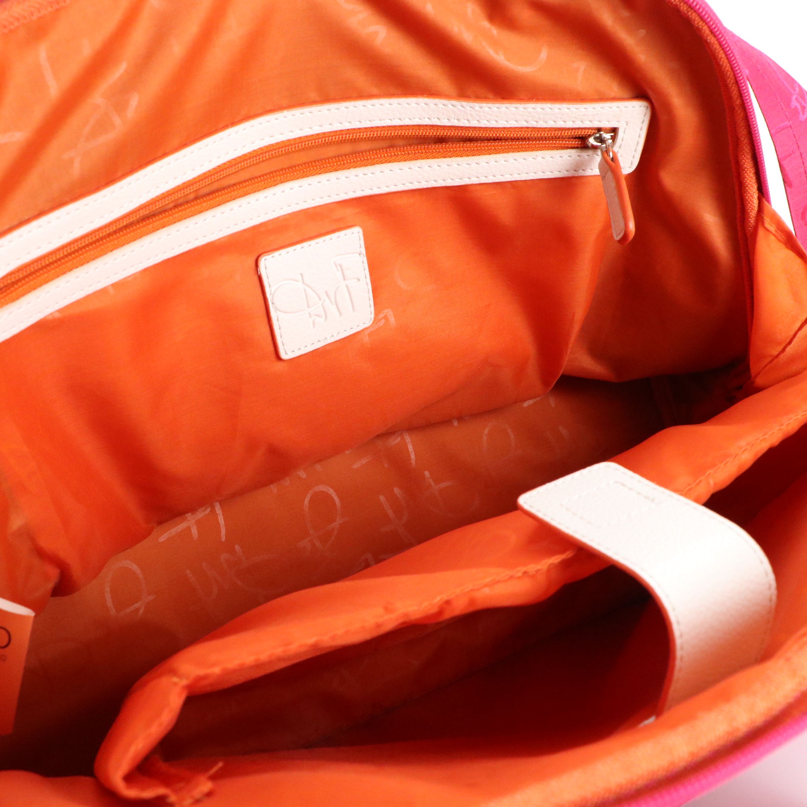 Studio by Diane Von Furstenberg Two-Way Travel Bags in Leather Trimmed Canvas