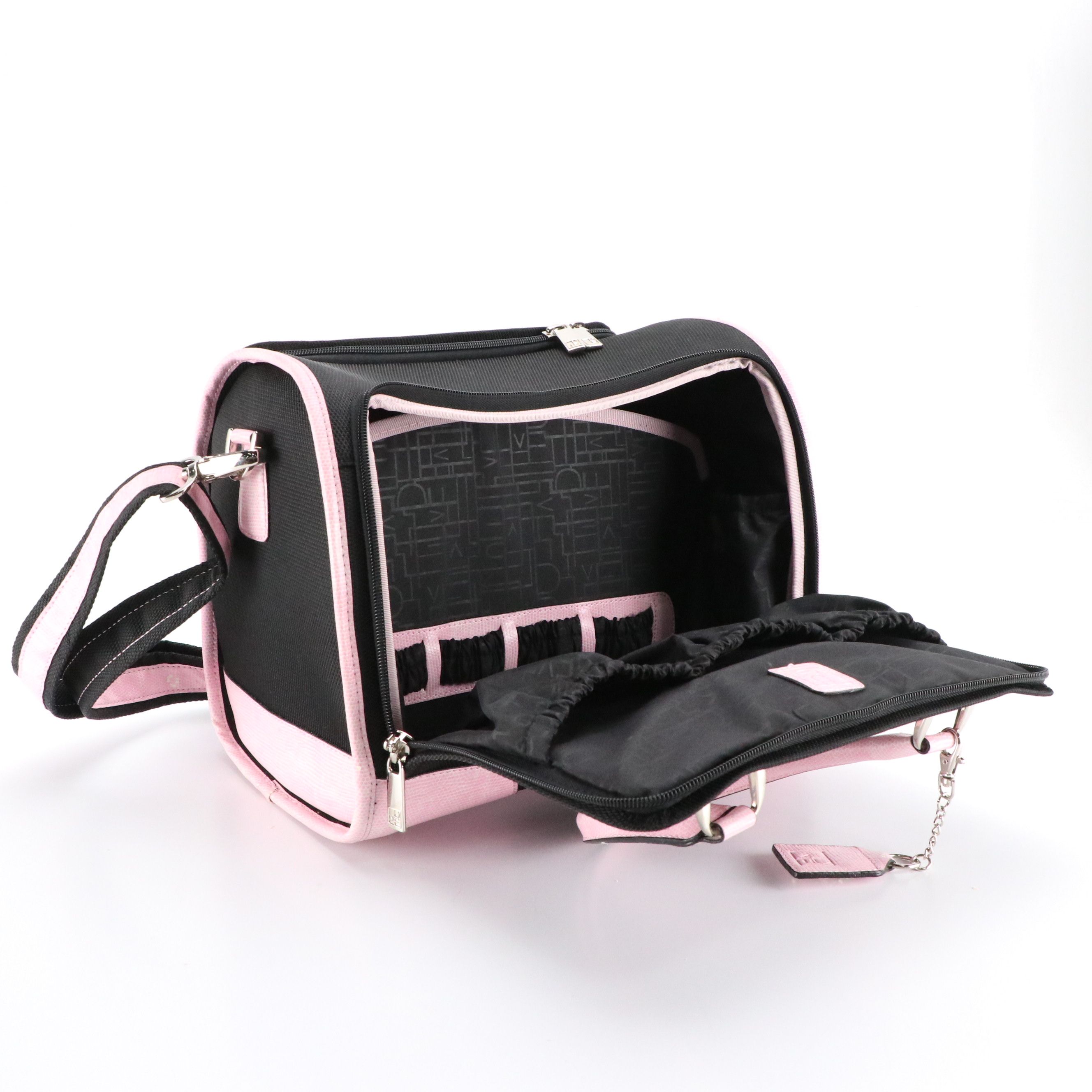 Studio by Diane Von Furstenberg Two-Way Travel Bags in Leather Trimmed Canvas